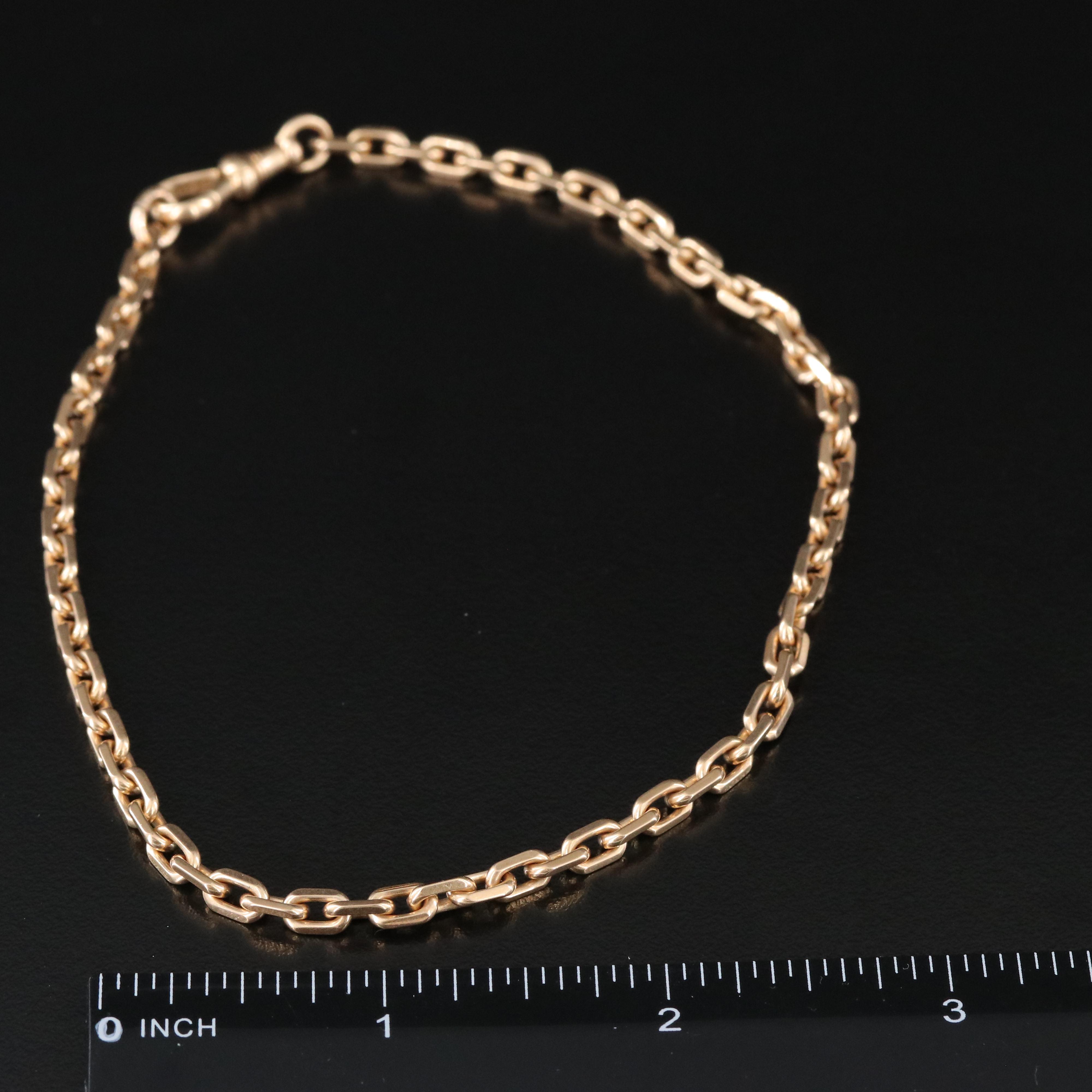 Antique 14K Cable Watch Chain