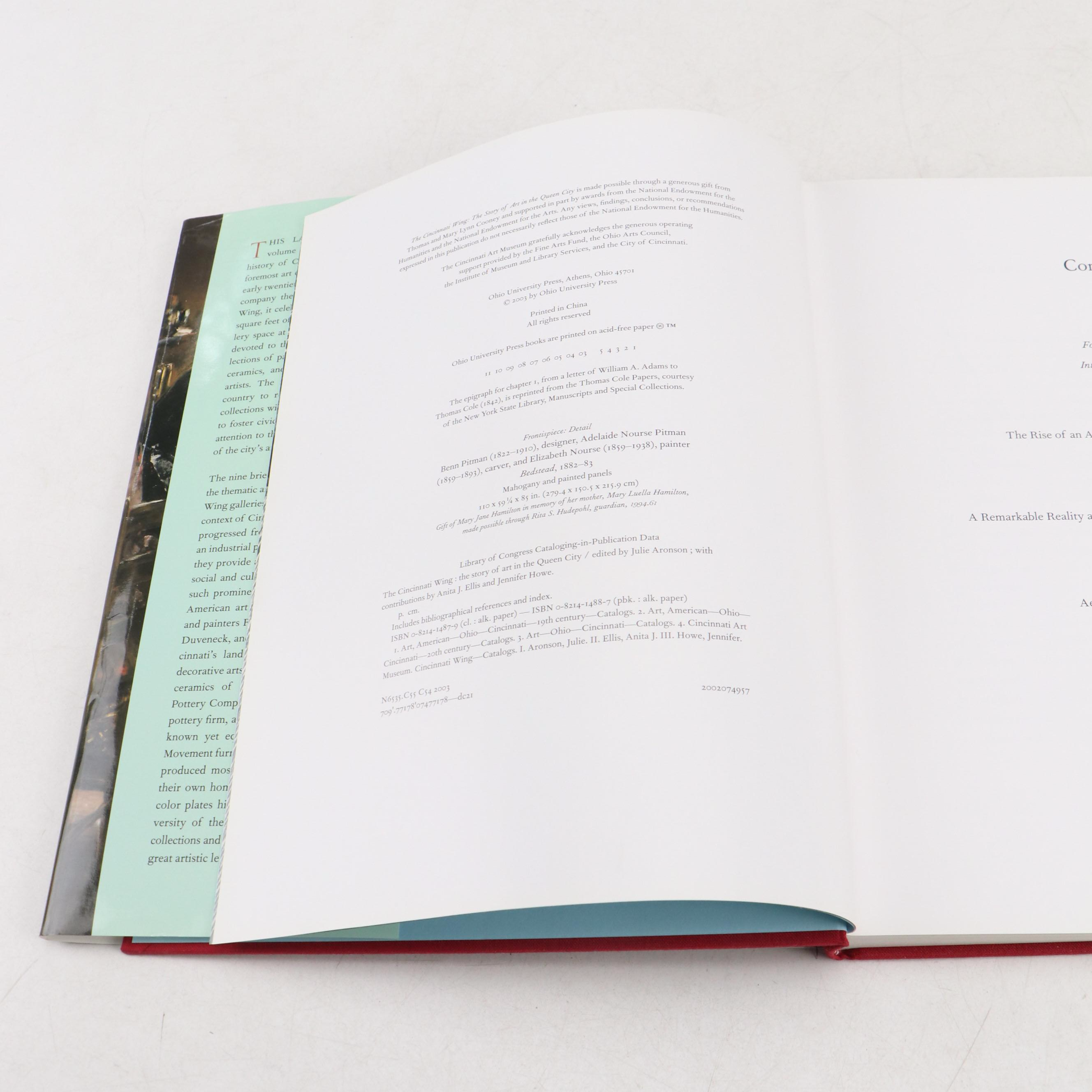 "The Cincinnati Wing" by Julie Aronson and More Art History Books