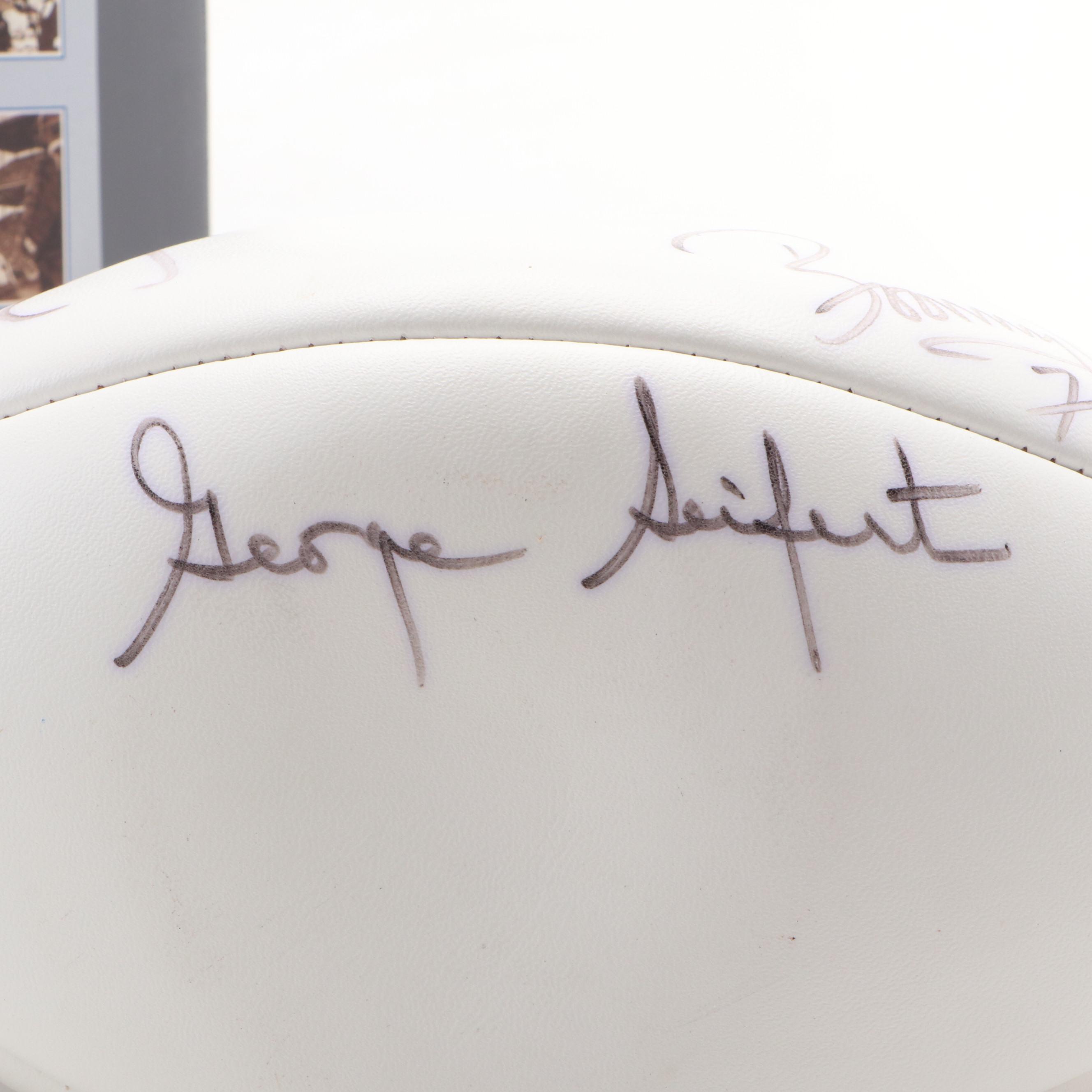 Three Signature Signed Football, Including Boomer Esiason, & Three Sports Books