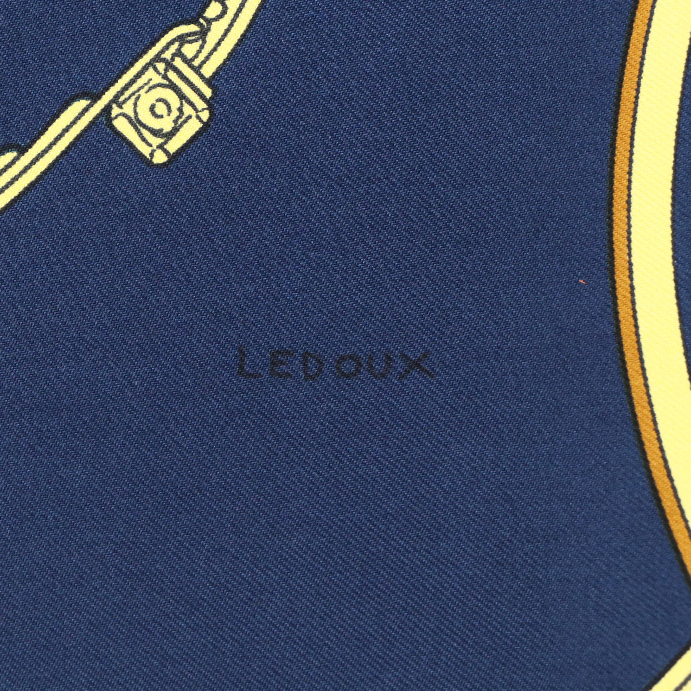 Hermès "Springs" Scarf 90 in Silk Jacquard with Box