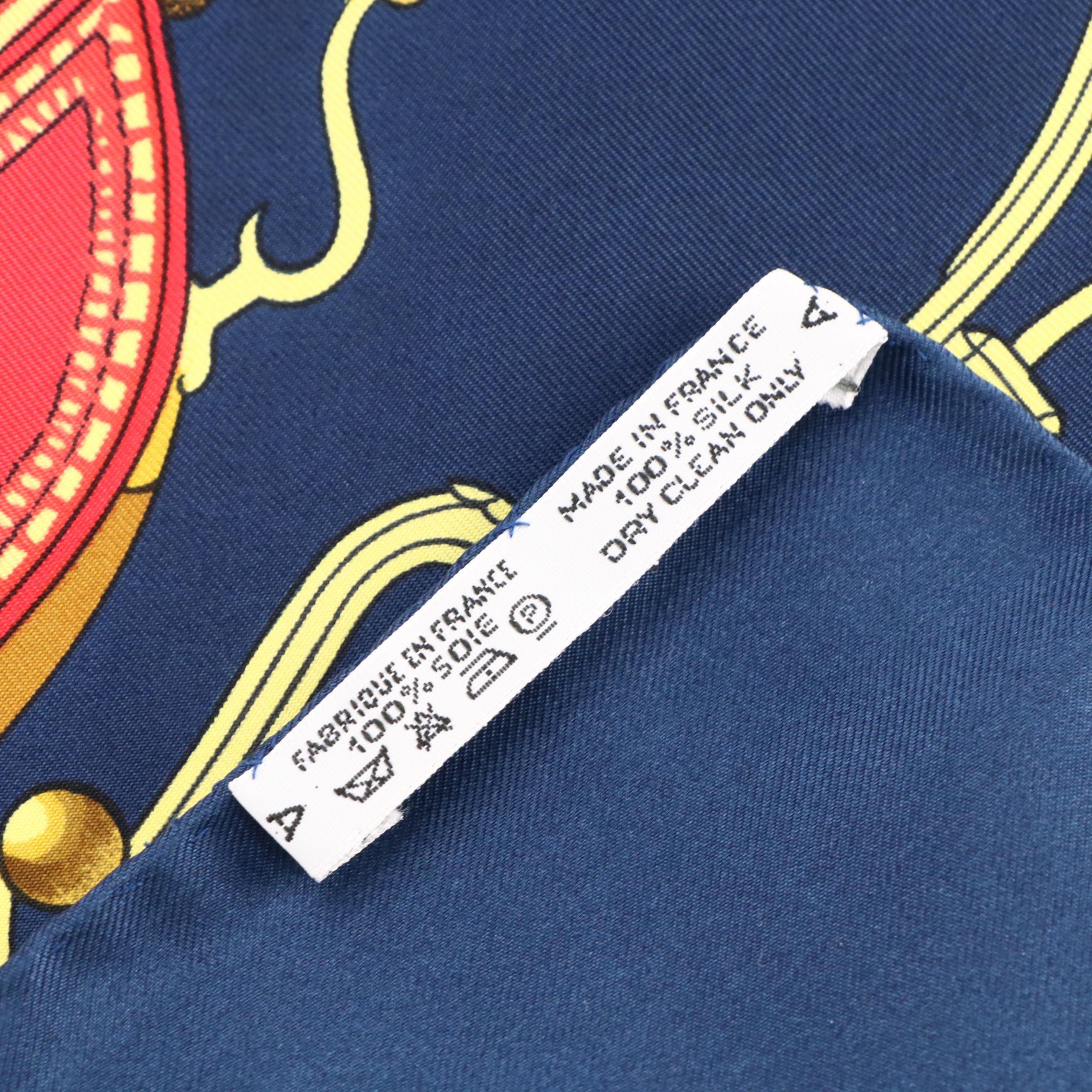 Hermès "Springs" Scarf 90 in Silk Jacquard with Box