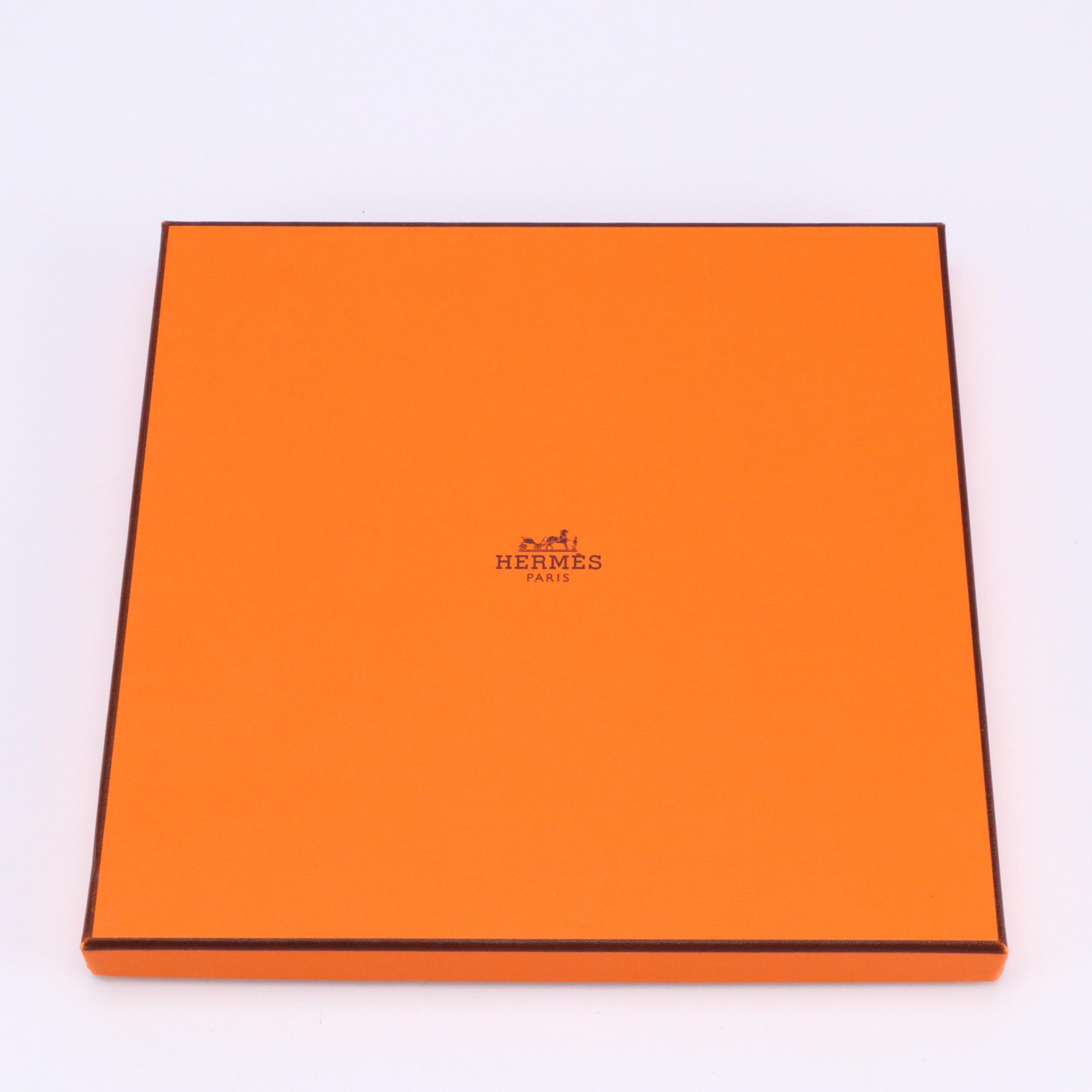 Hermès "Springs" Scarf 90 in Silk Jacquard with Box