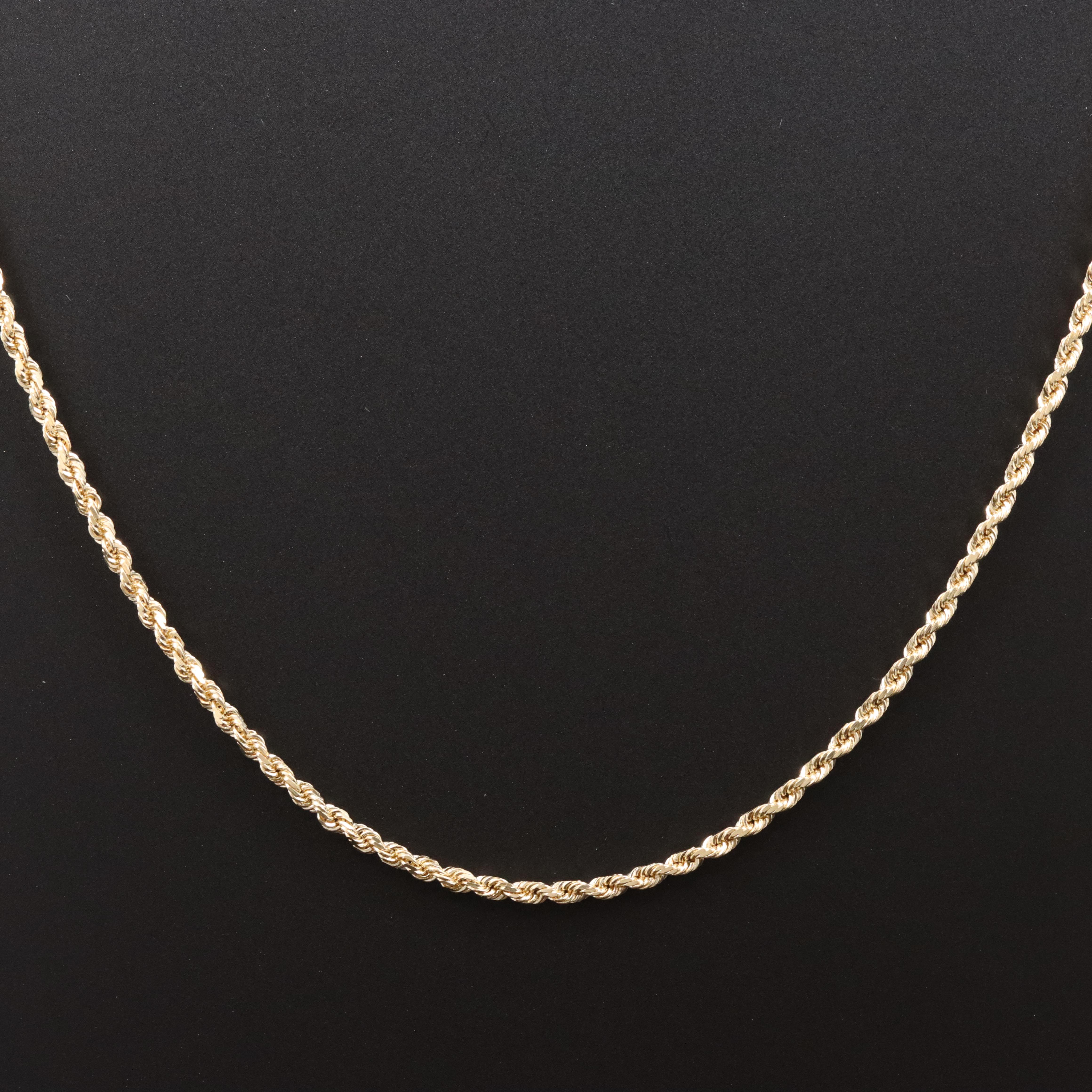 14K Braided Rope Necklace