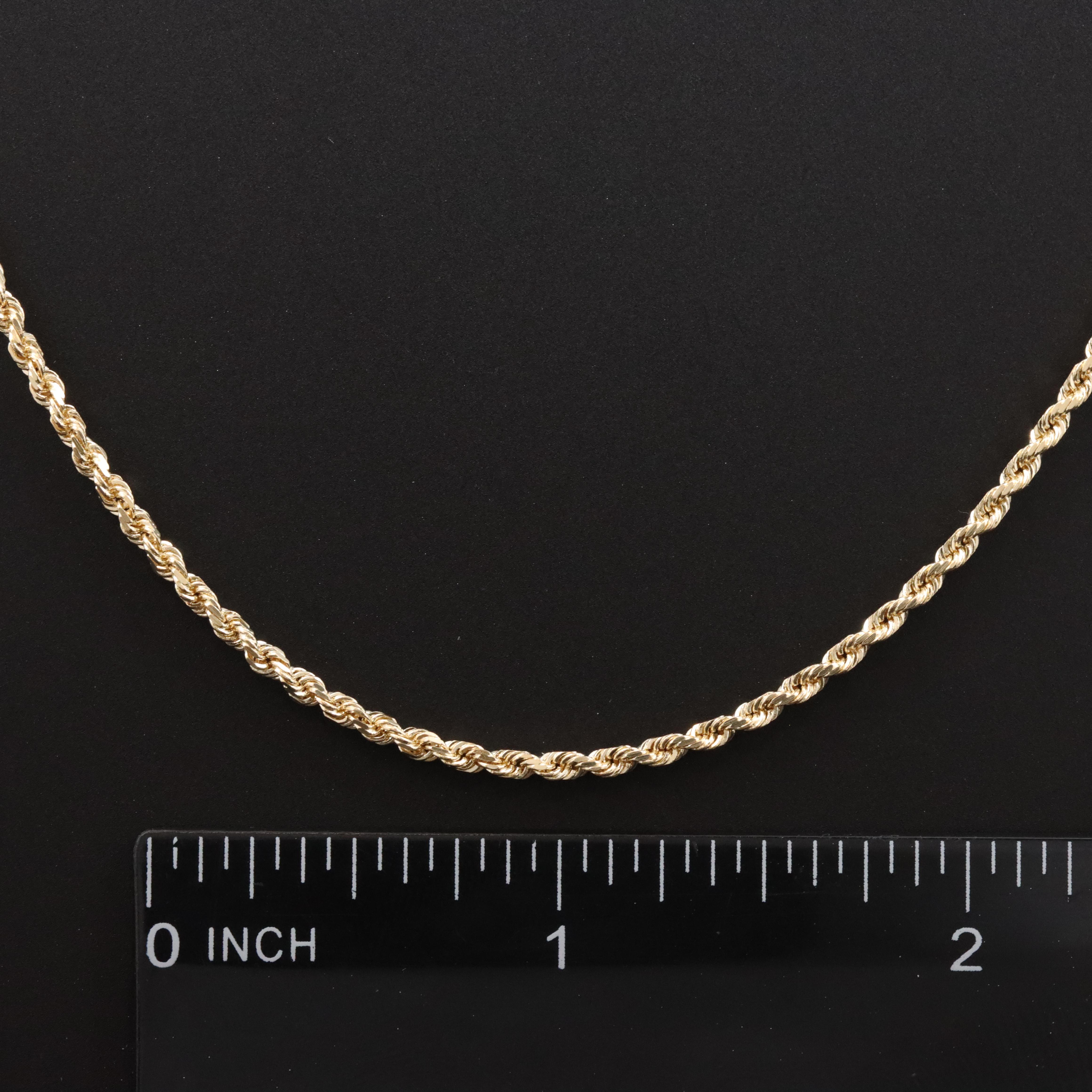 14K Braided Rope Necklace