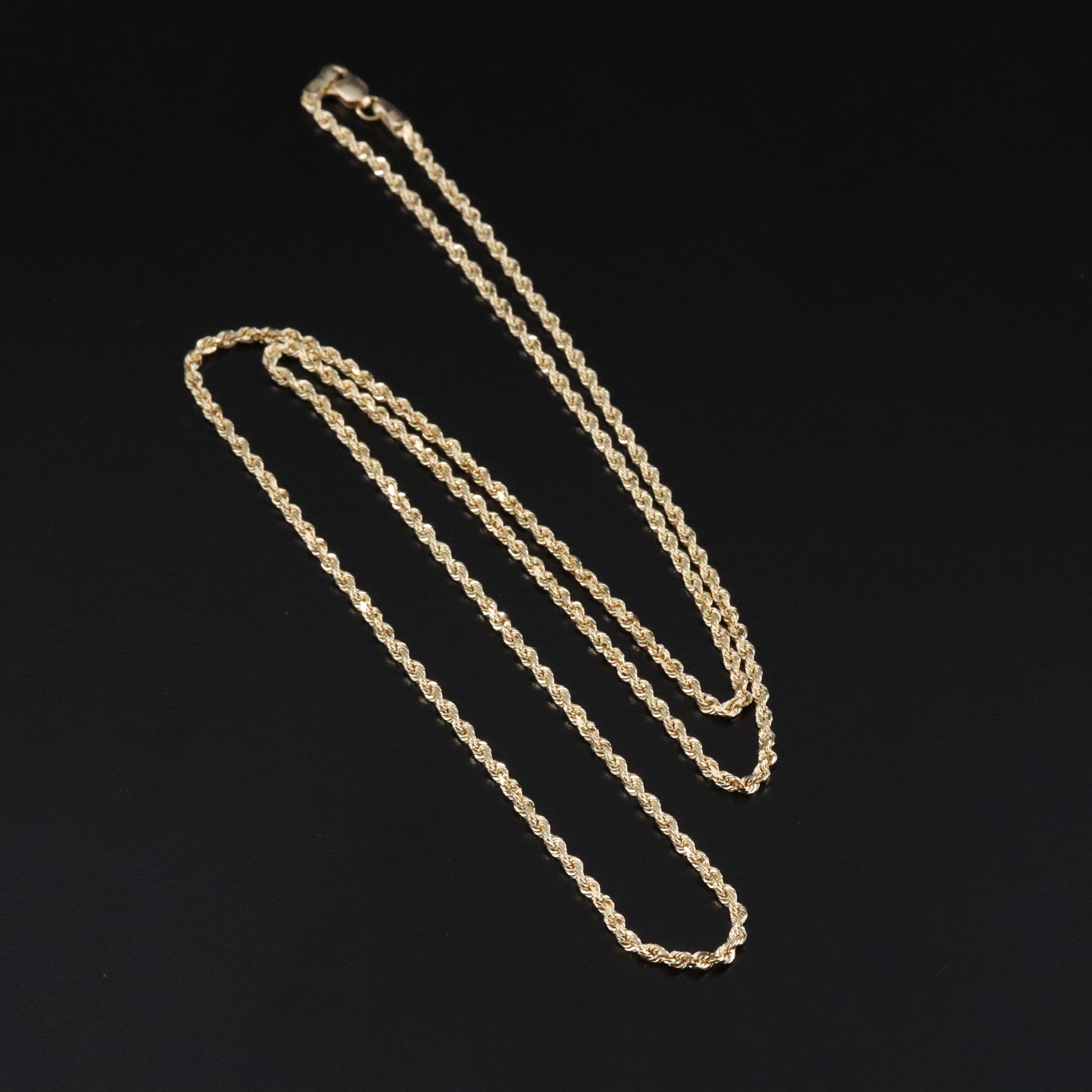 14K Braided Rope Necklace