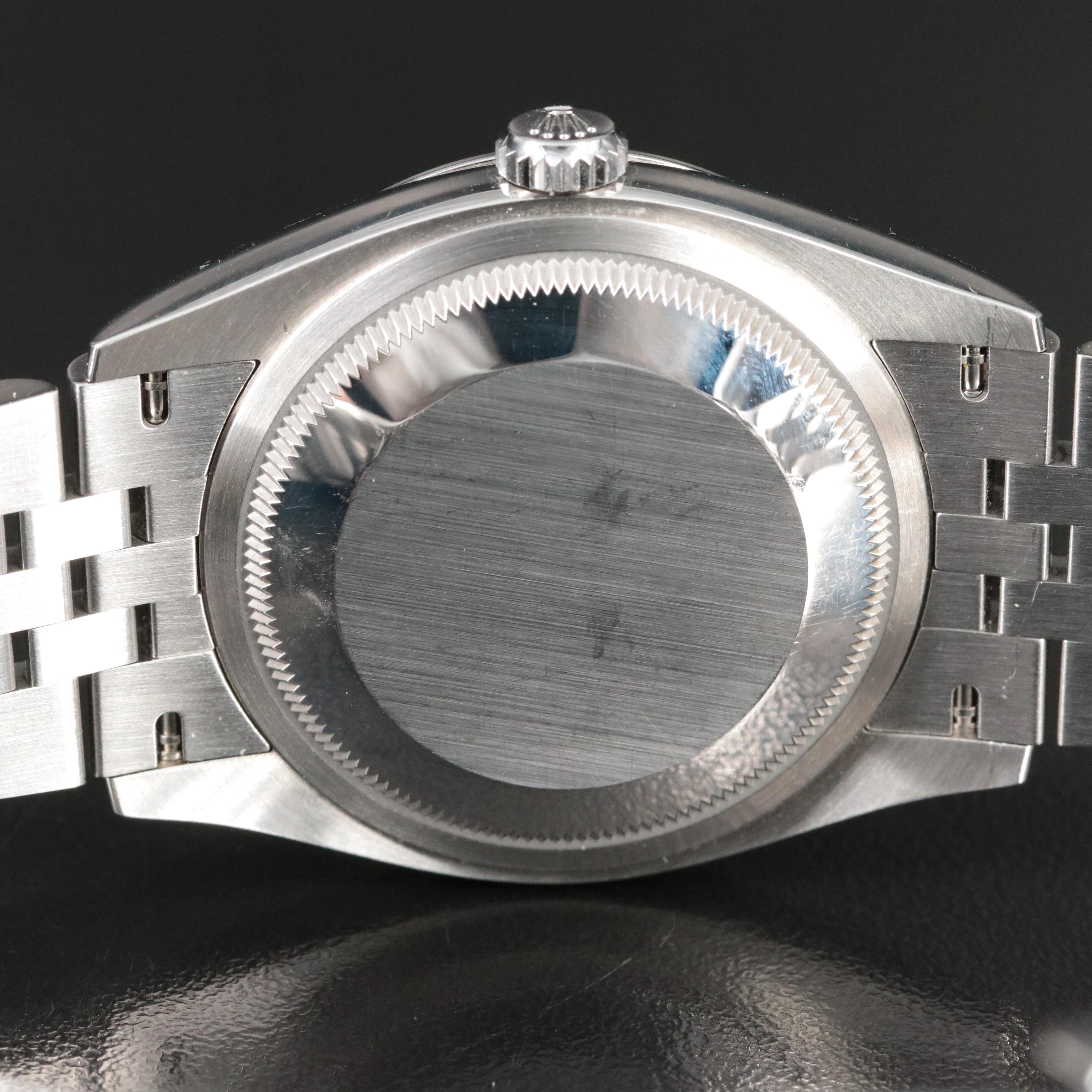 Rolex Datejust 126200 36mm  Blue Index Dial Watch