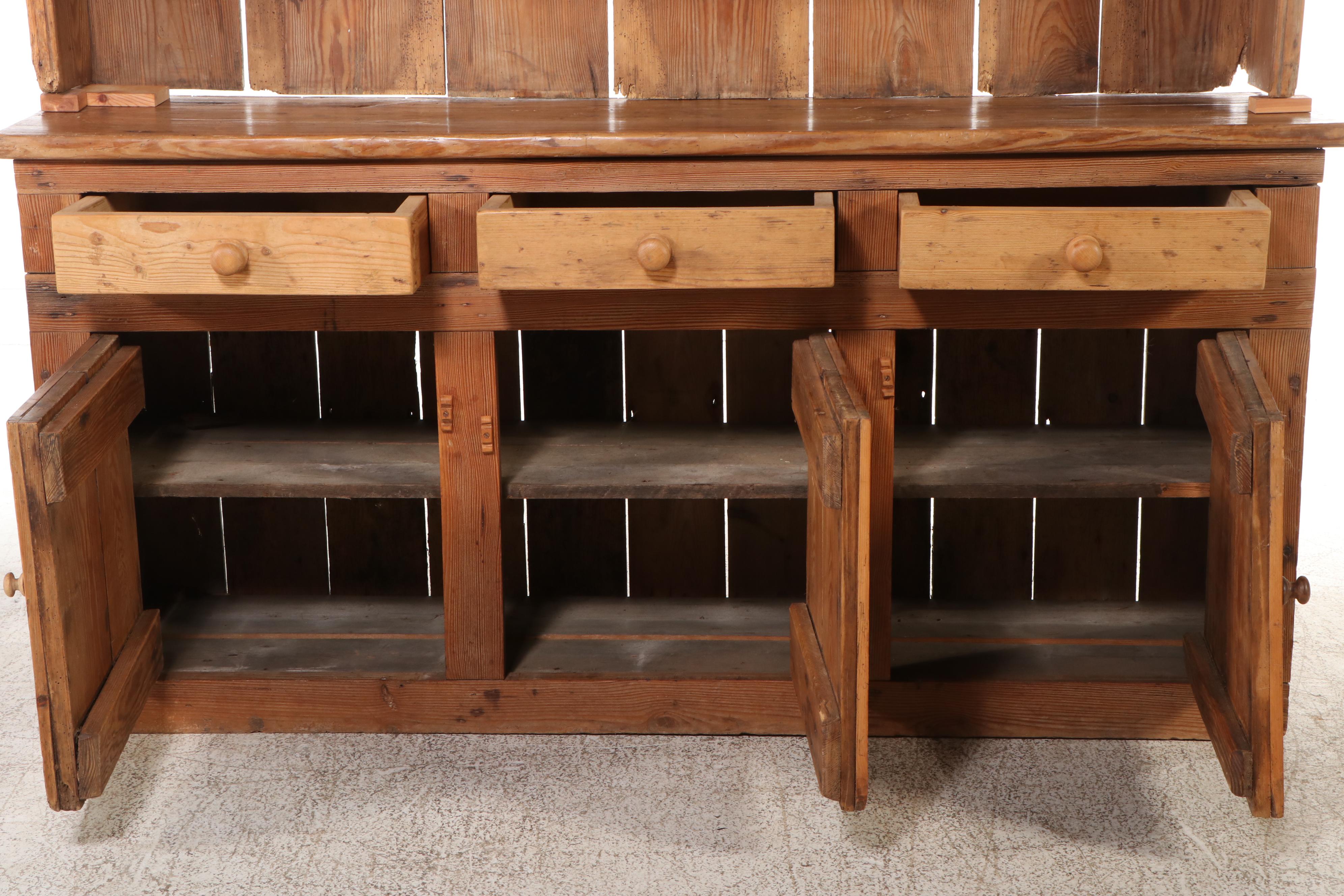 George III Style Welsh Pine Cupboard, 19th Century