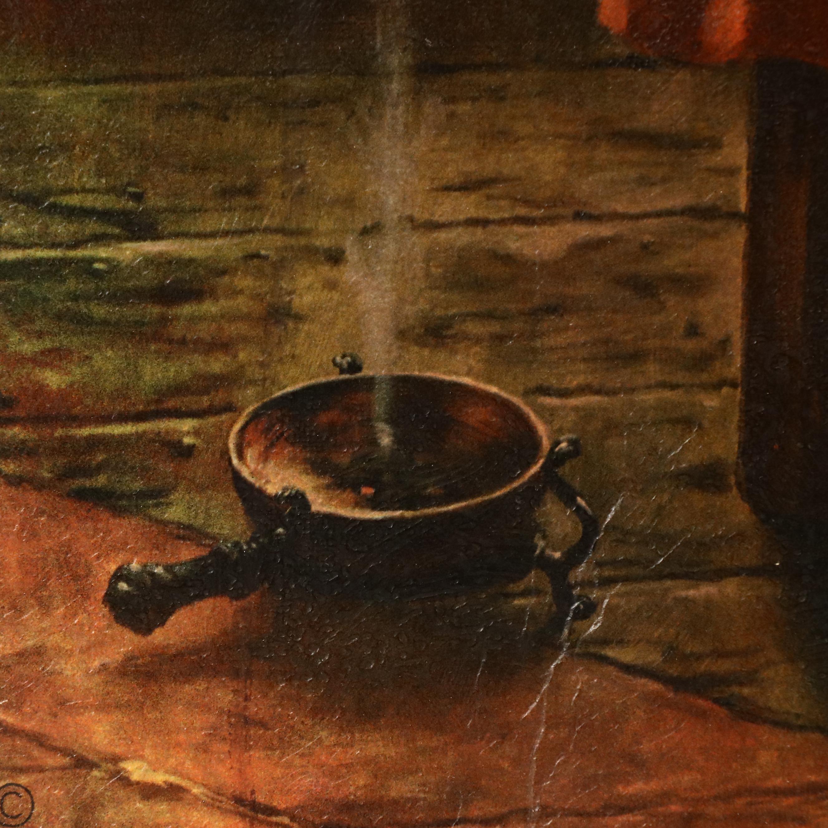 Offset Lithograph "Ye Olde Tavern" After Fritz Wagner-Höhenberg