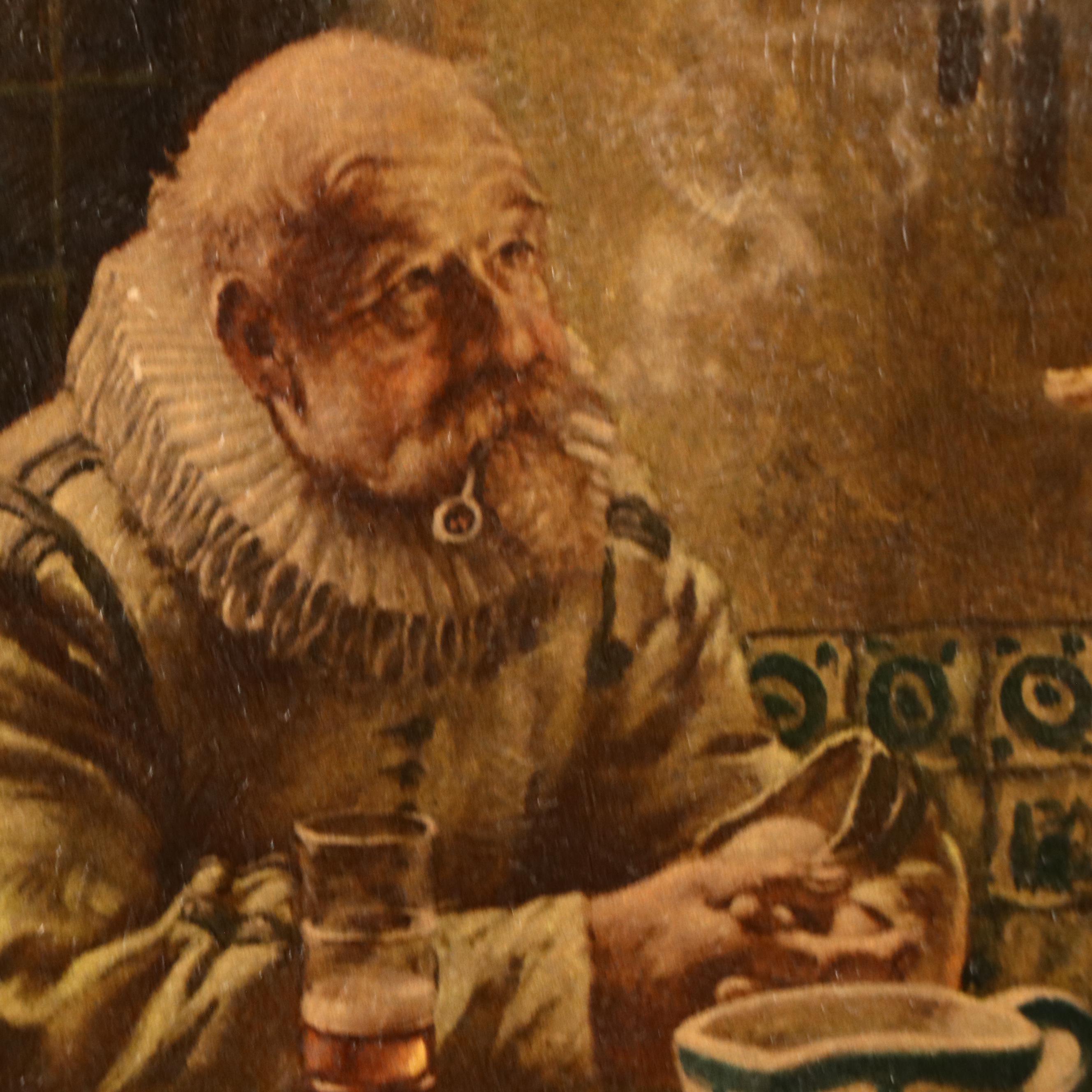 Offset Lithograph "Ye Olde Tavern" After Fritz Wagner-Höhenberg