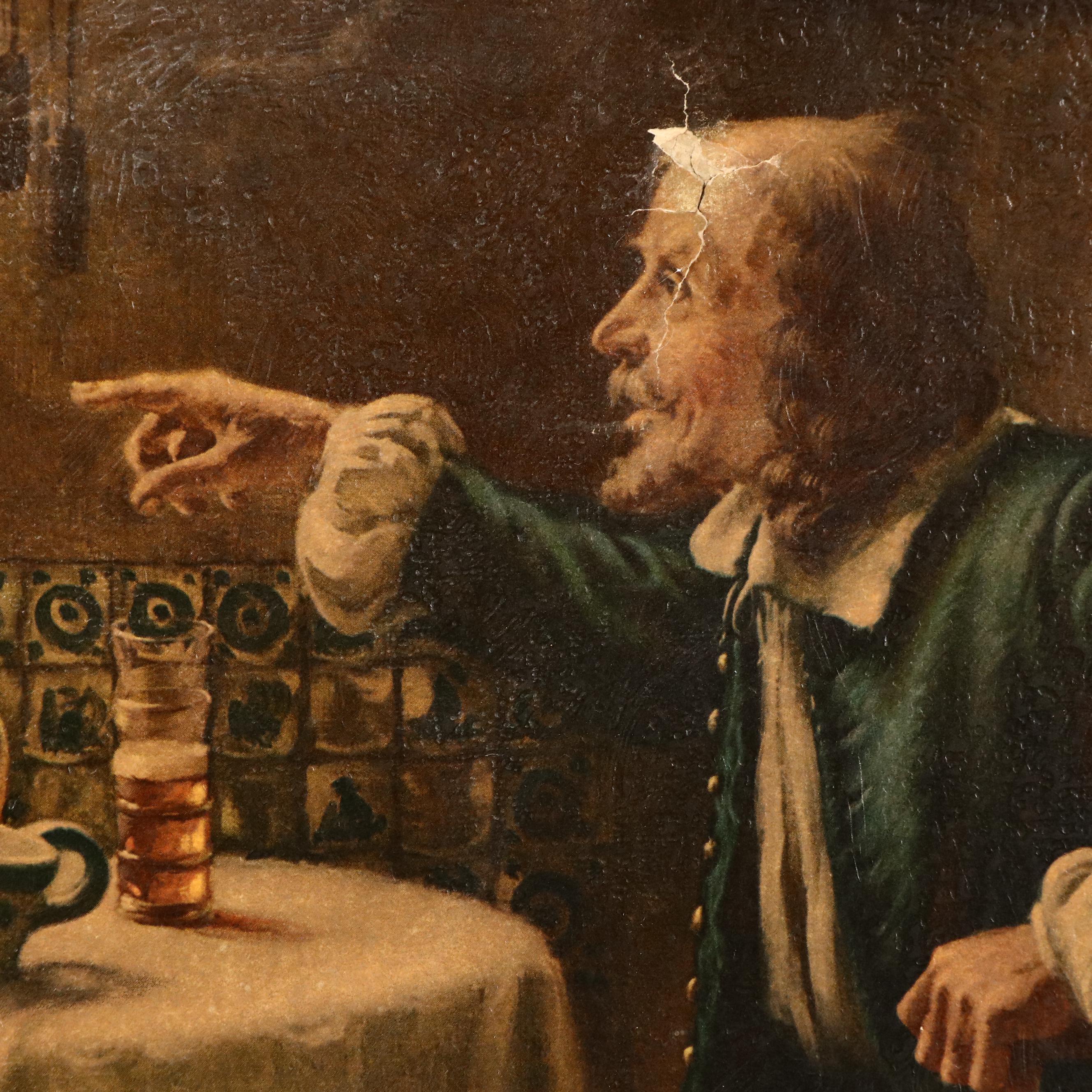 Offset Lithograph "Ye Olde Tavern" After Fritz Wagner-Höhenberg