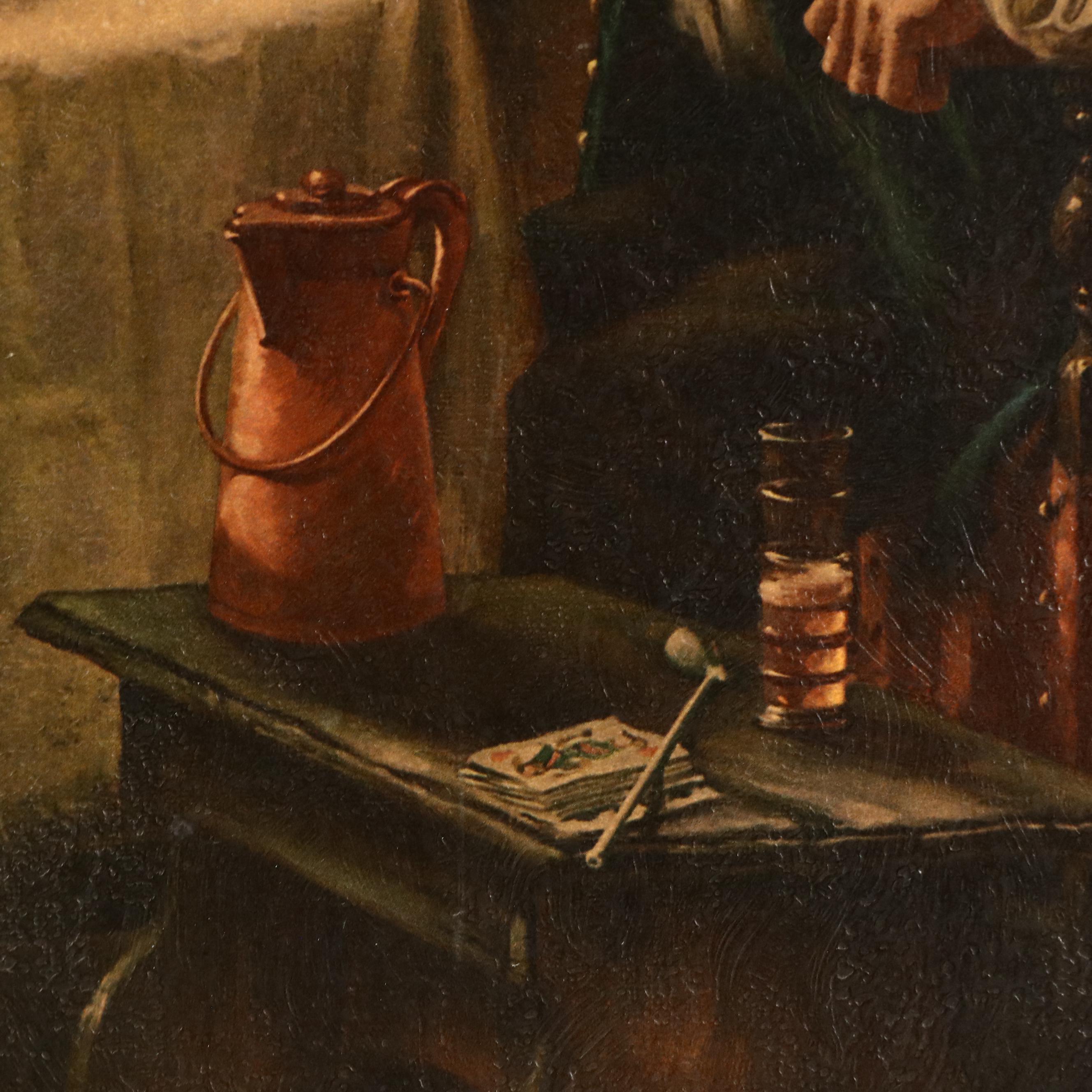 Offset Lithograph "Ye Olde Tavern" After Fritz Wagner-Höhenberg