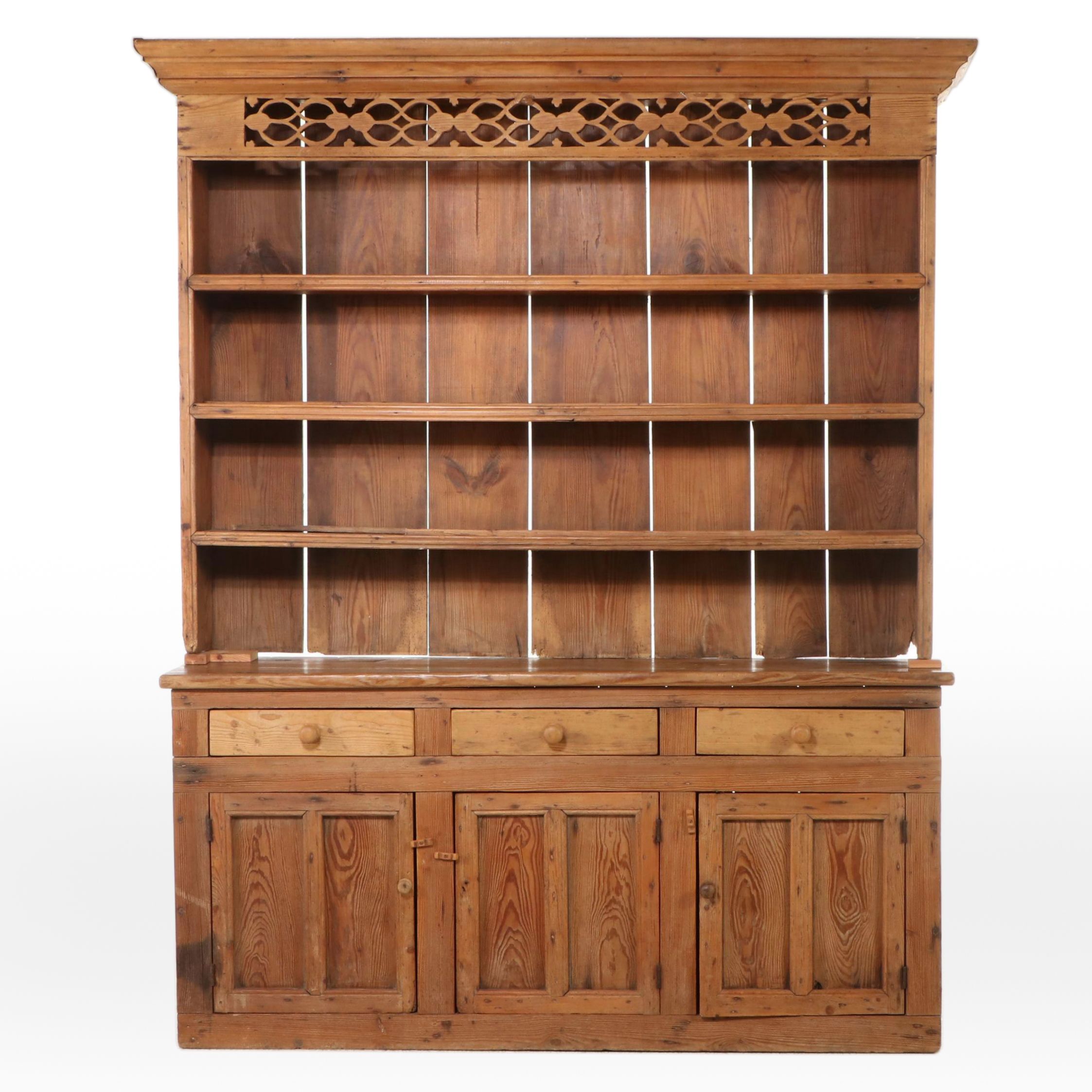 George III Style Welsh Pine Cupboard, 19th Century