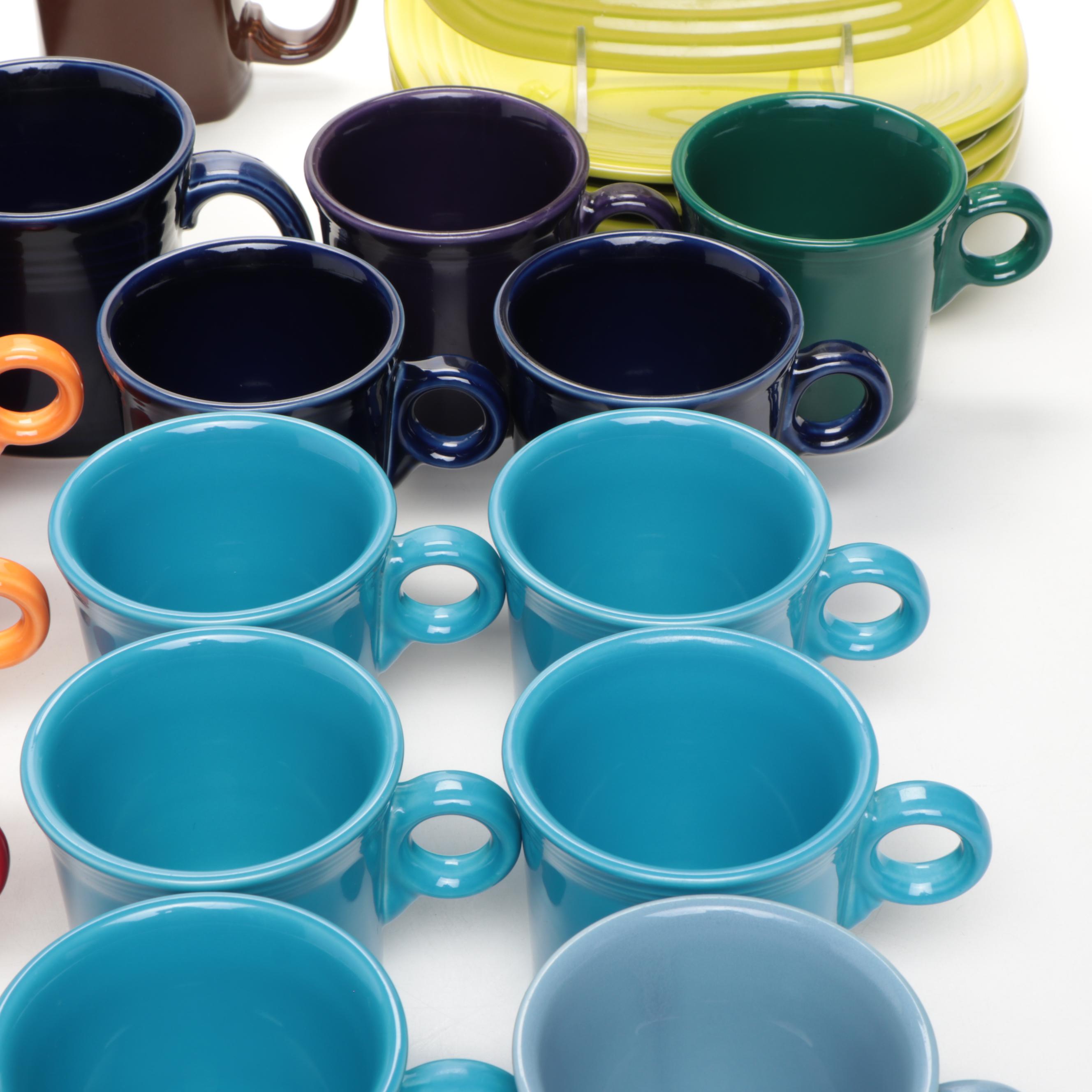 Homer Laughlin "Fiesta" Ceramic Bowl, Mugs and Plates