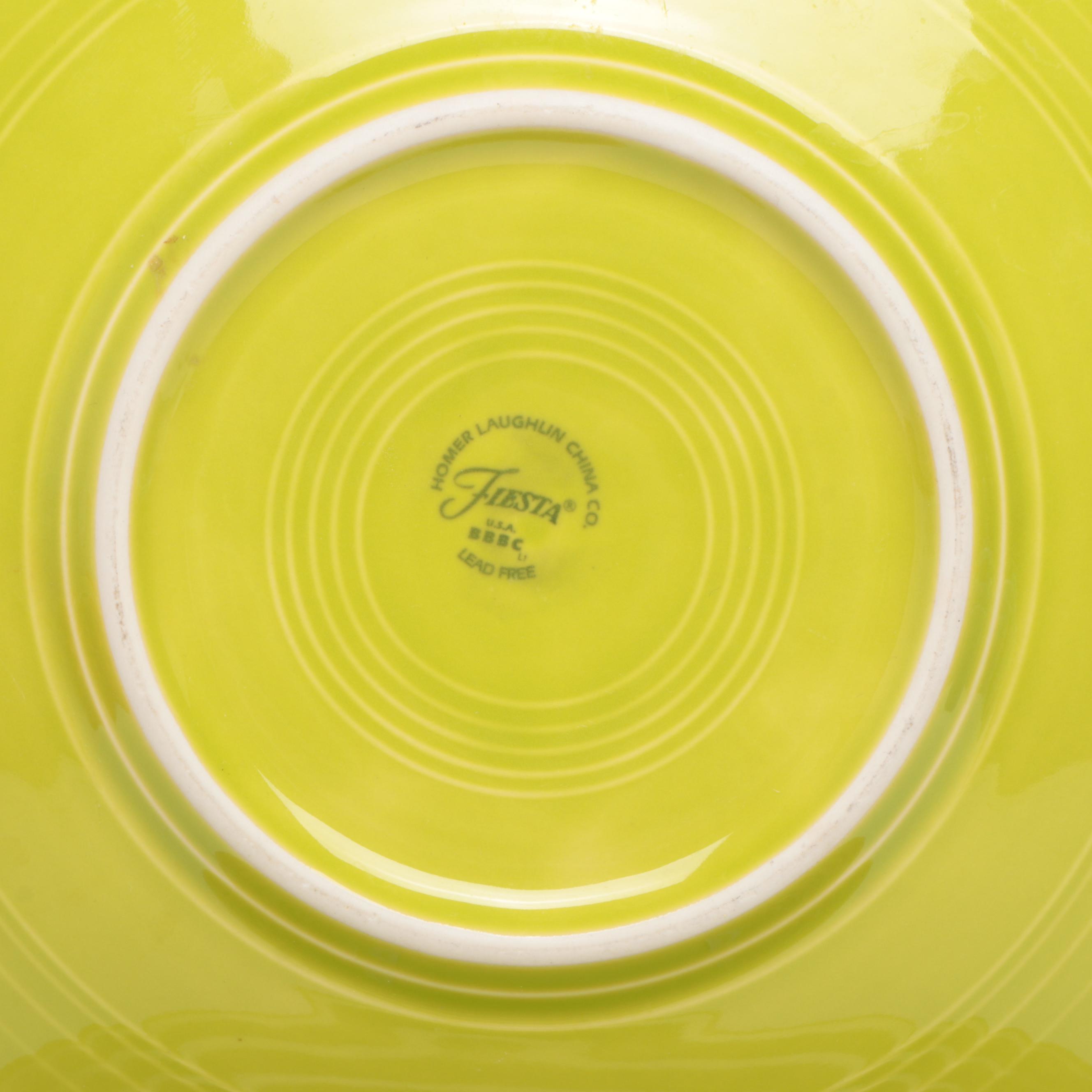 Homer Laughlin "Fiesta" Ceramic Bowl, Mugs and Plates