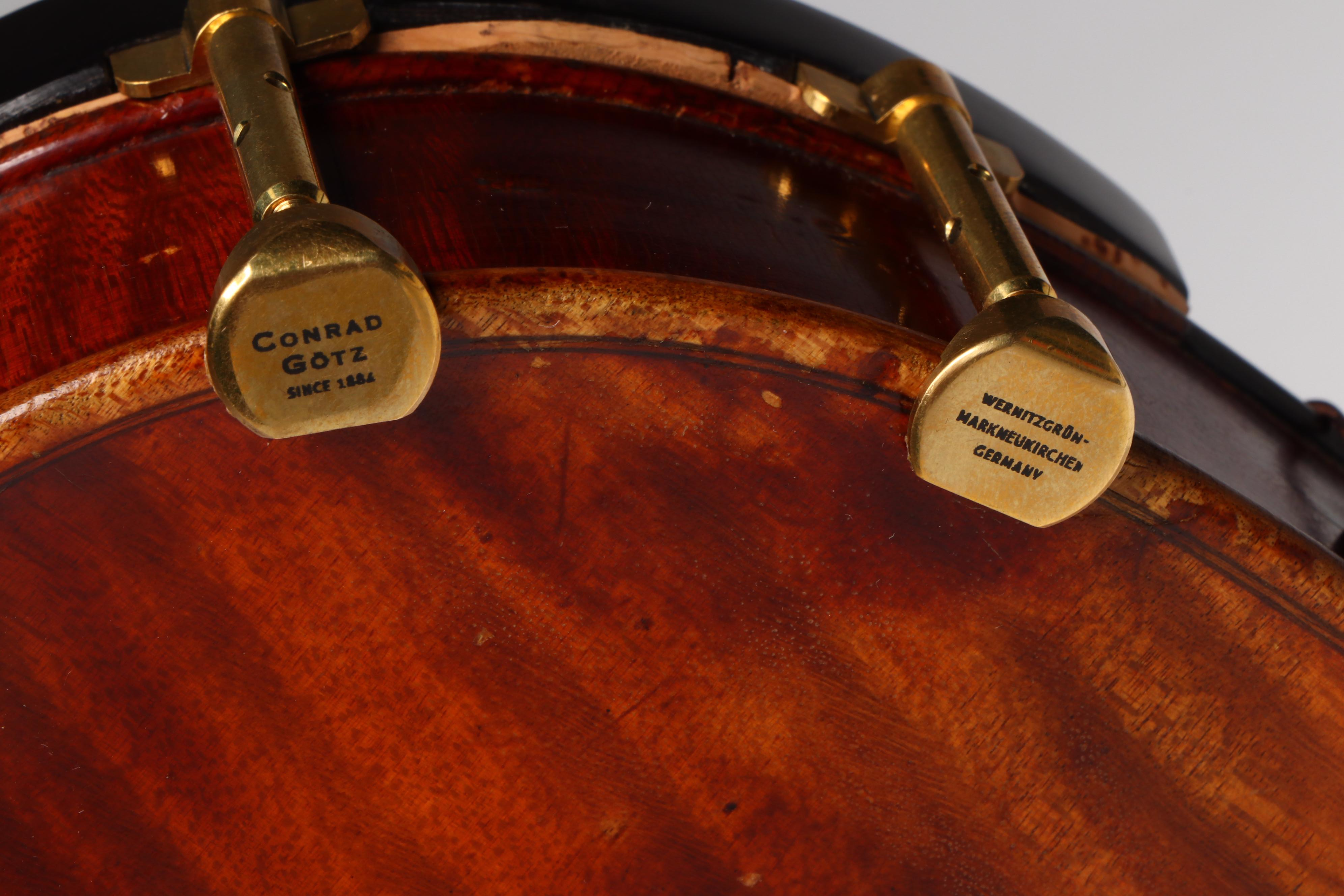 Eugen Gärtner Flame Maple and Ebony 4/4 Violin with Léon Bernardel Bow, 1898