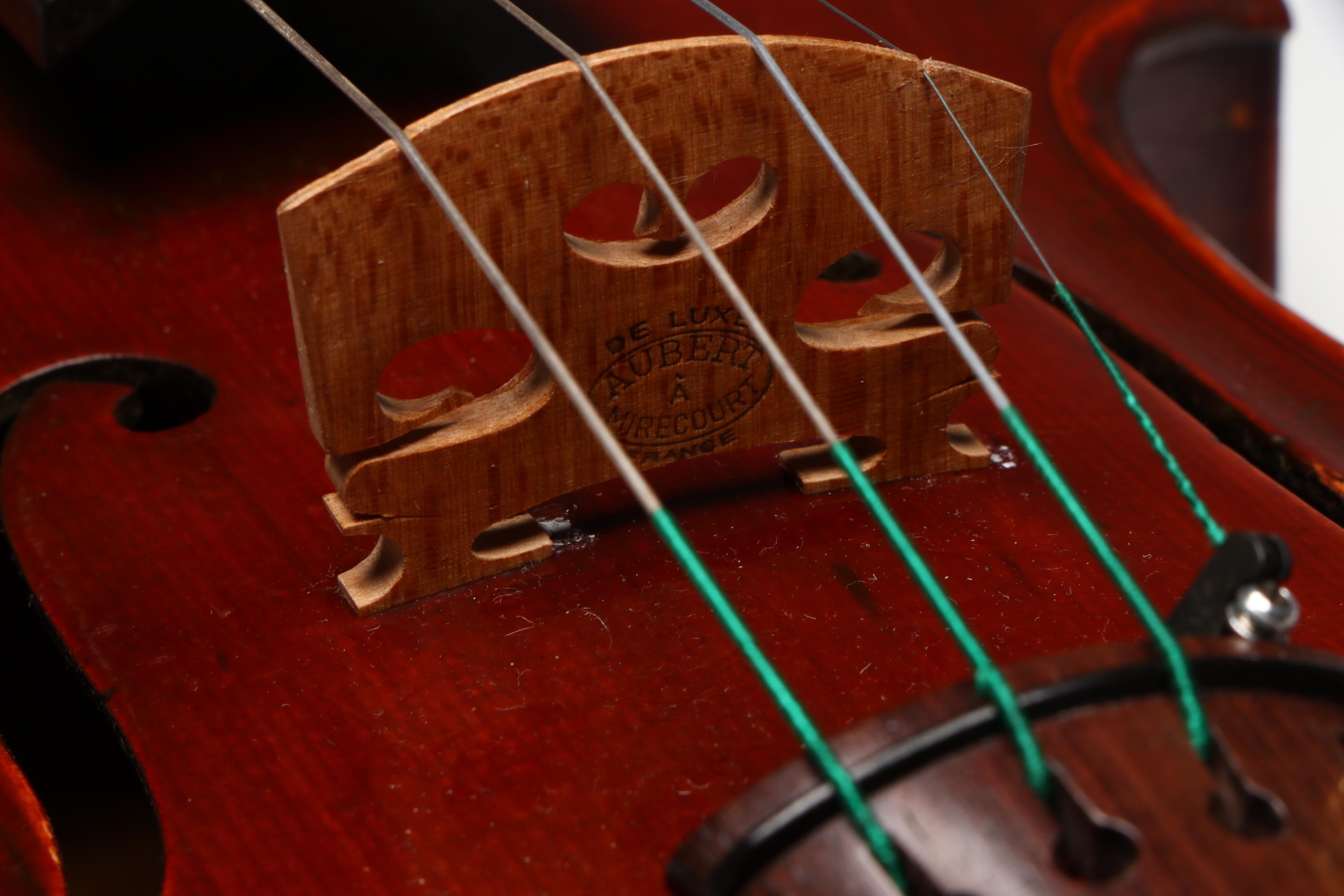 Eugen Gärtner Flame Maple and Ebony 4/4 Violin with Léon Bernardel Bow, 1898