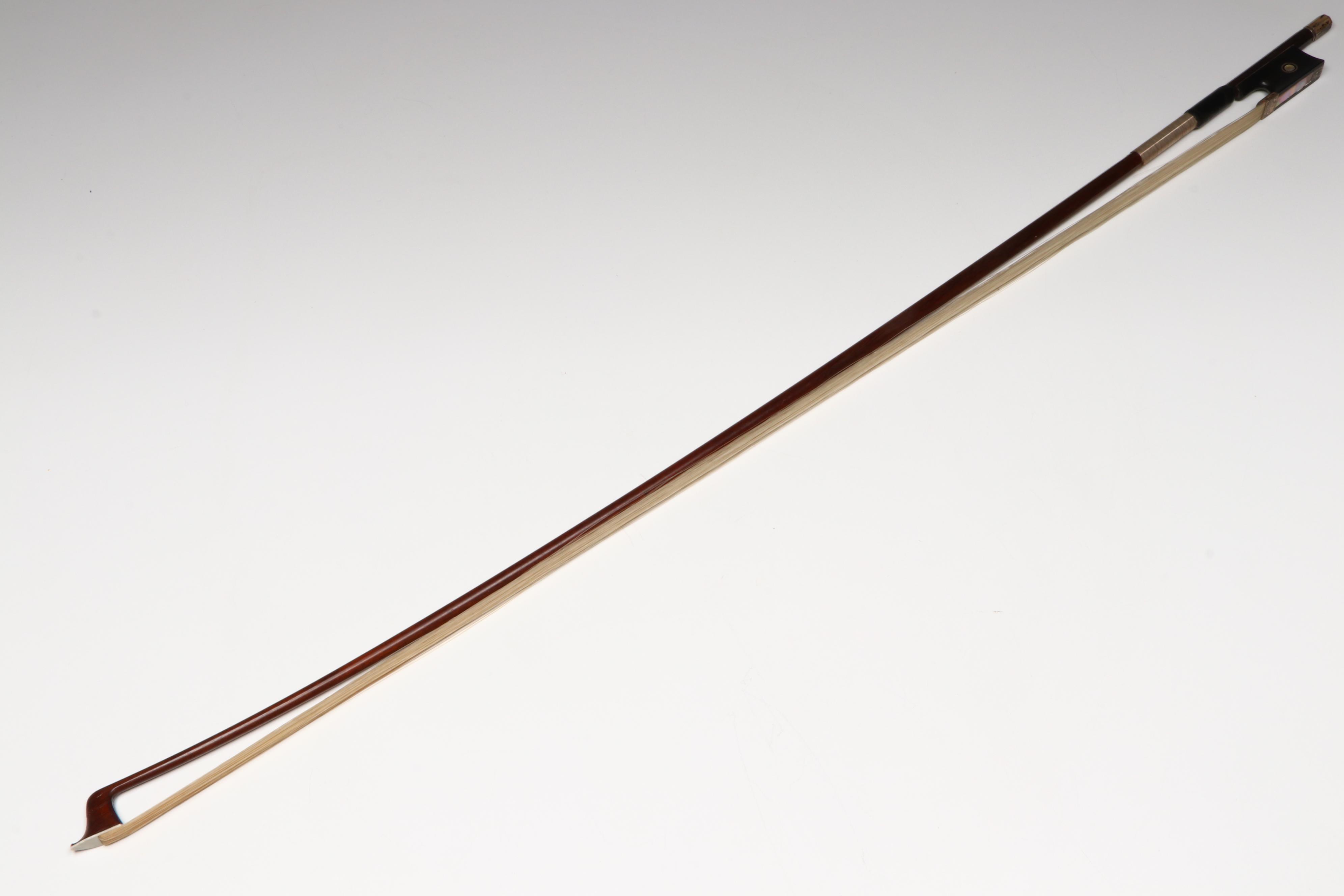 Eugen Gärtner Flame Maple and Ebony 4/4 Violin with Léon Bernardel Bow, 1898