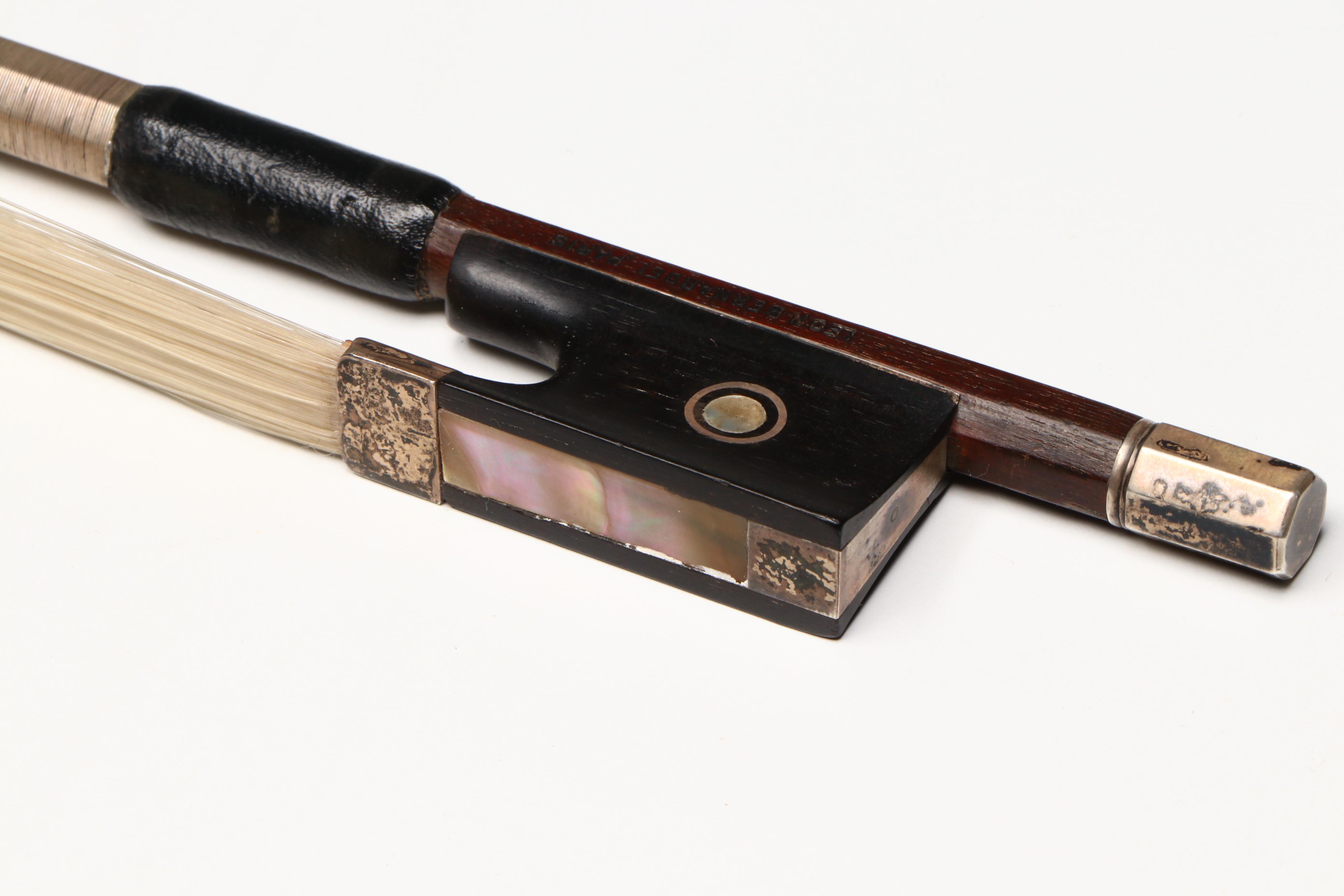Eugen Gärtner Flame Maple and Ebony 4/4 Violin with Léon Bernardel Bow, 1898