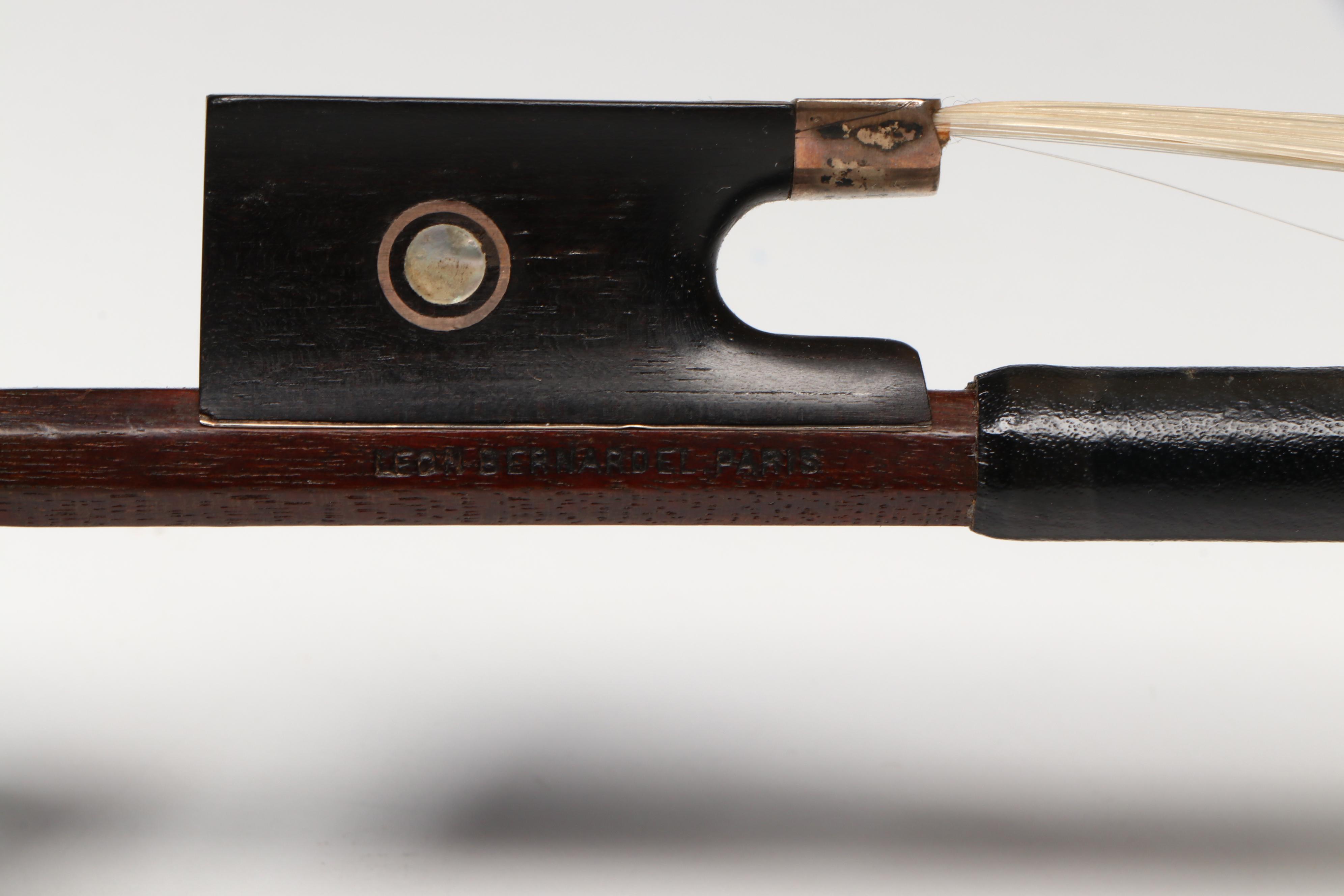 Eugen Gärtner Flame Maple and Ebony 4/4 Violin with Léon Bernardel Bow, 1898
