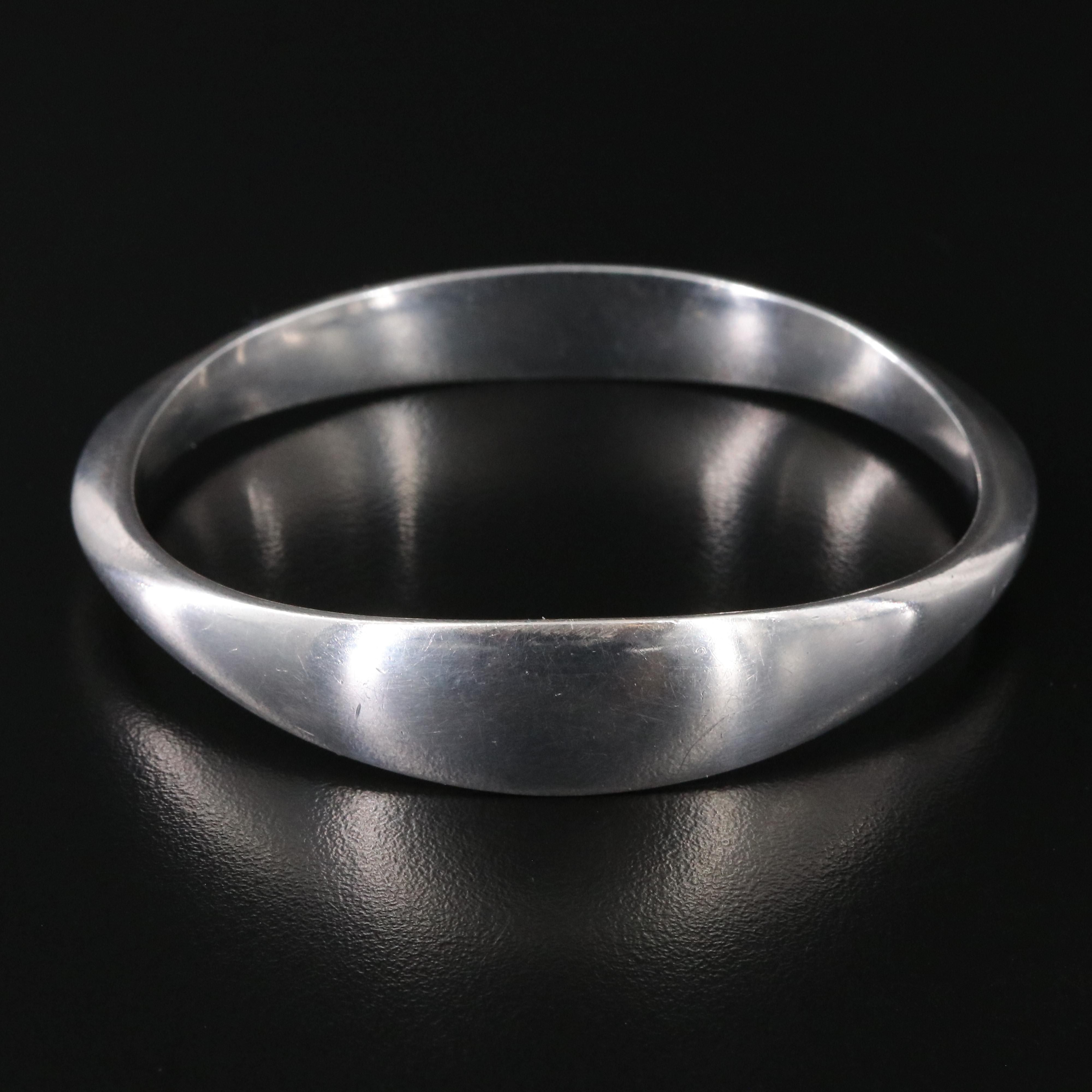 Bjørn Sigurd Østern for David Andersen Sterling Chunky Bangle Bracelet