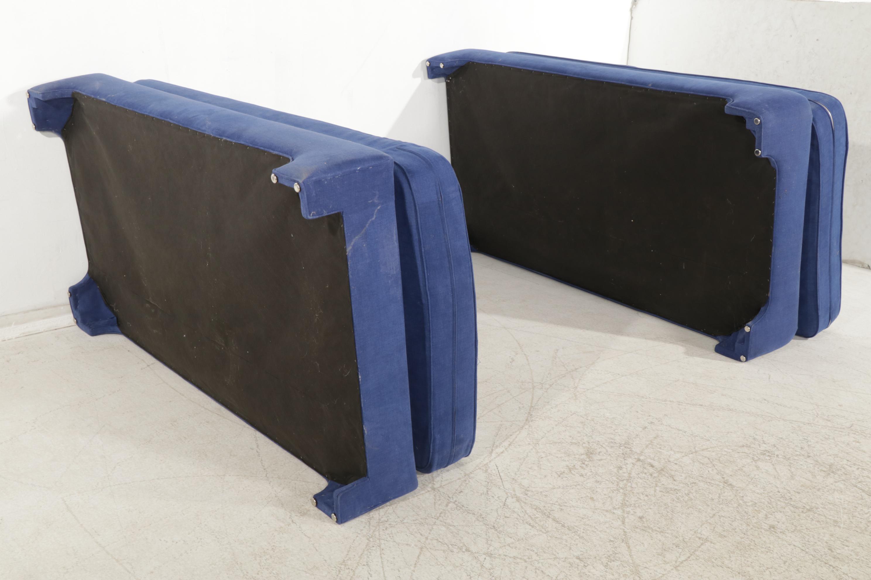 Two Upholstered Platform Day Beds, 21st Century