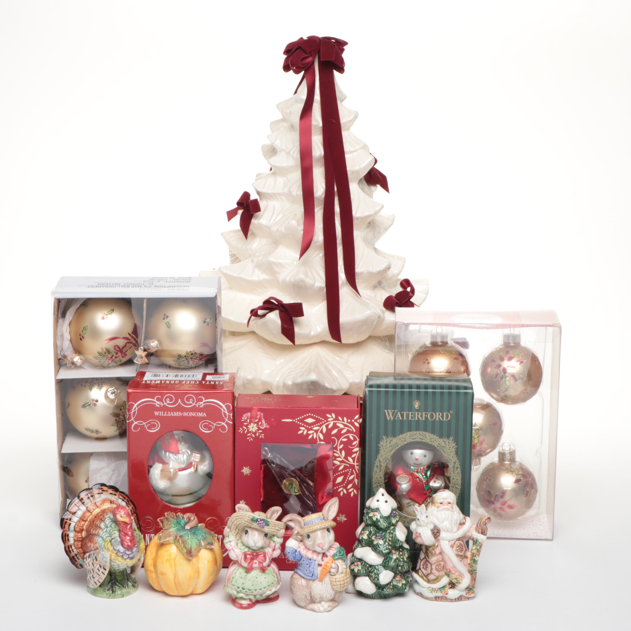 Waterford Holiday Heirlooms Crystal & Glass Ornaments with Other Seasonal Décor