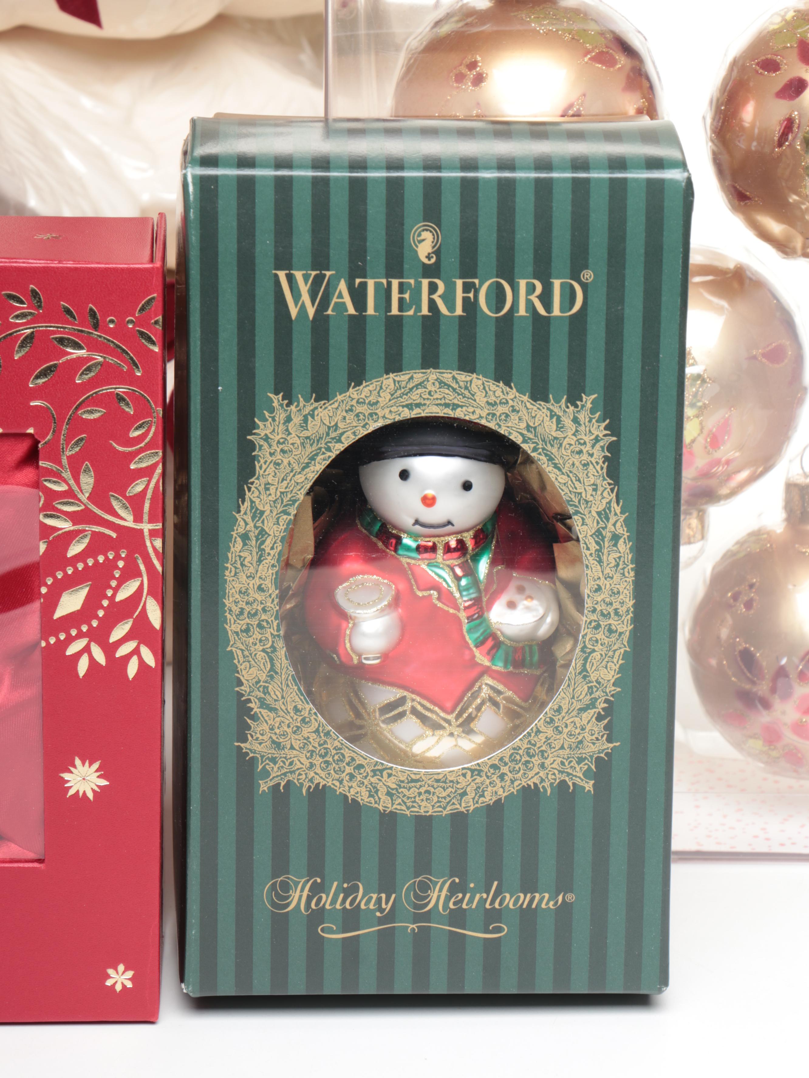 Waterford Holiday Heirlooms Crystal & Glass Ornaments with Other Seasonal Décor