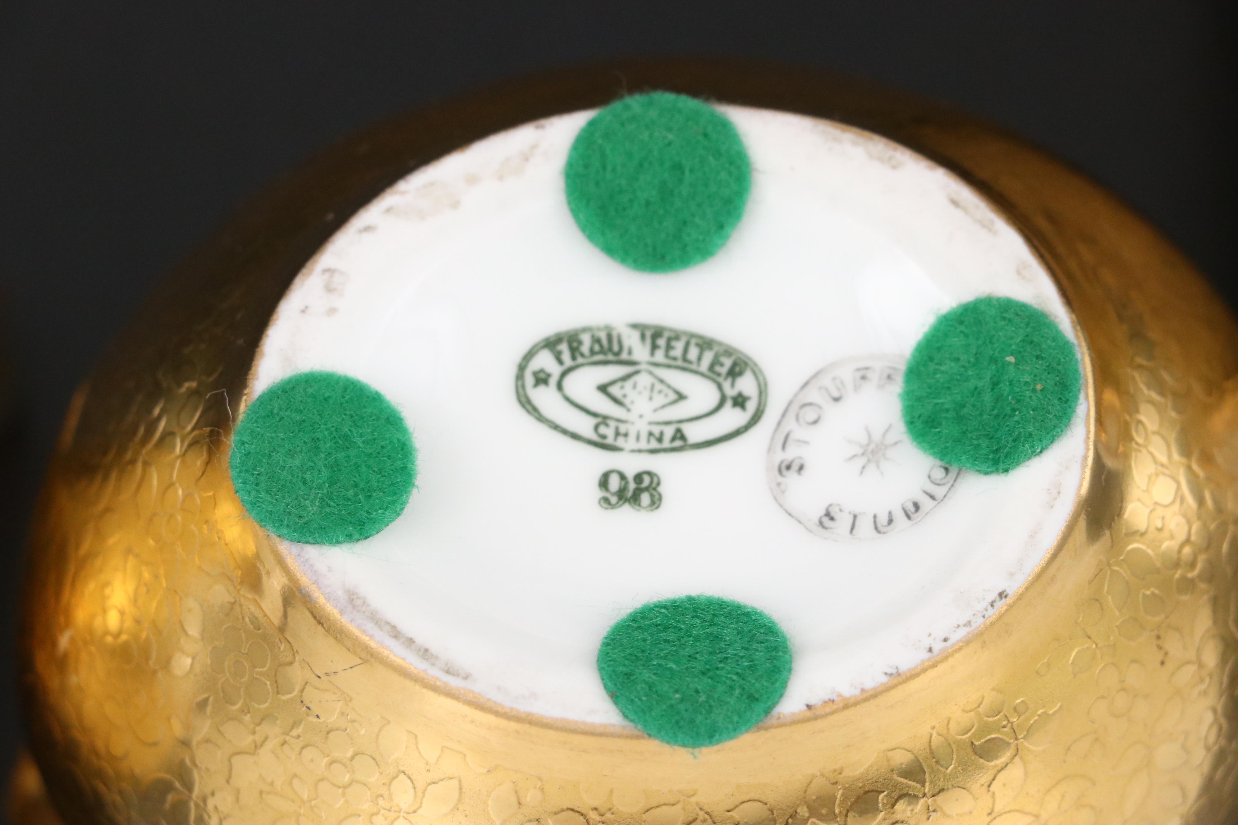 Glastonbury-Lotus "Rambler Rose" Cordial Glasses with Other Tableware