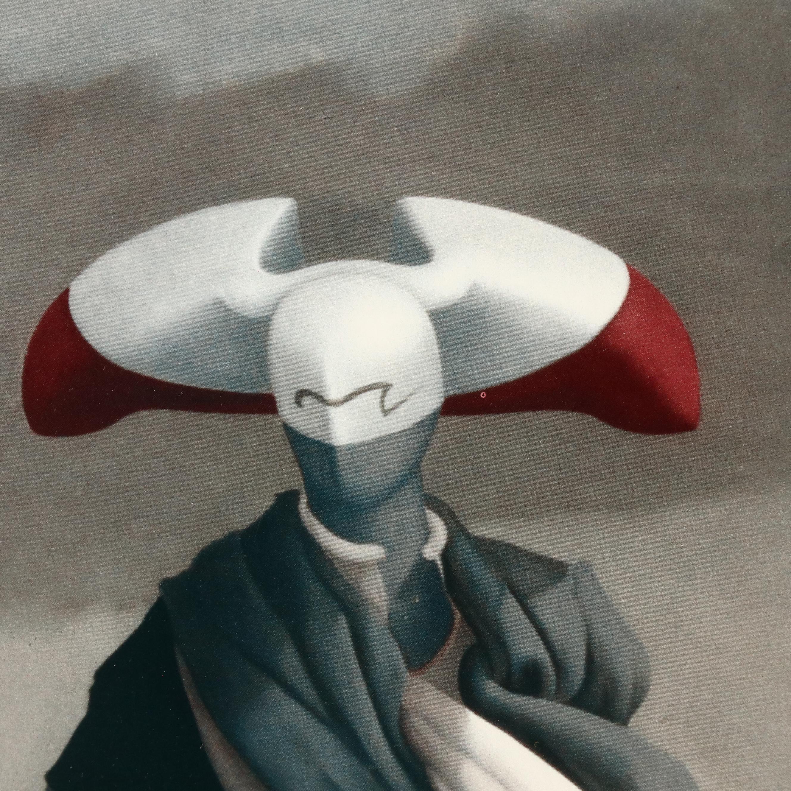 Surrealist Style Offset Lithograph After Michael Parkes "Mars"