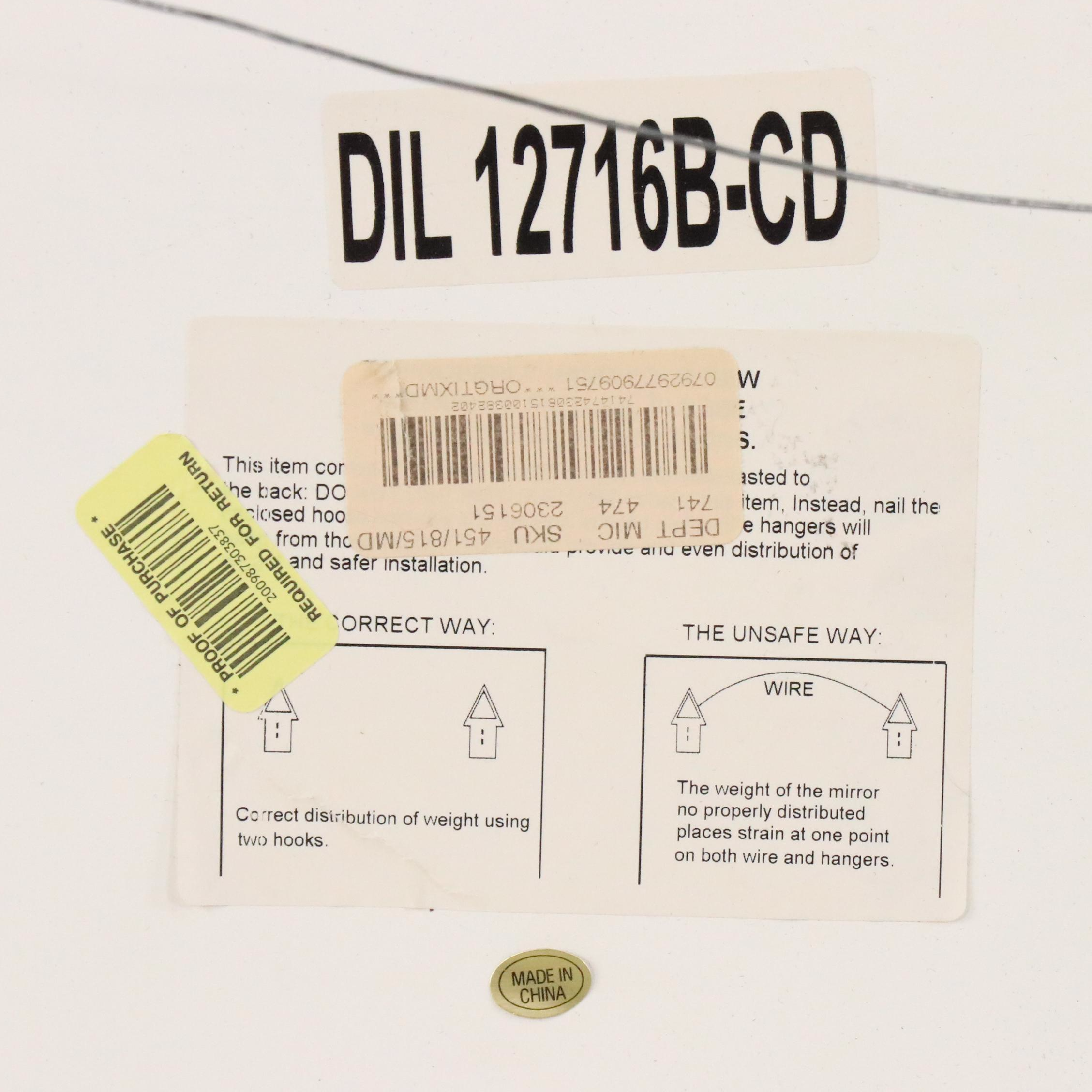 Pair of Cream Painted Victorian Style Wall Mirrors