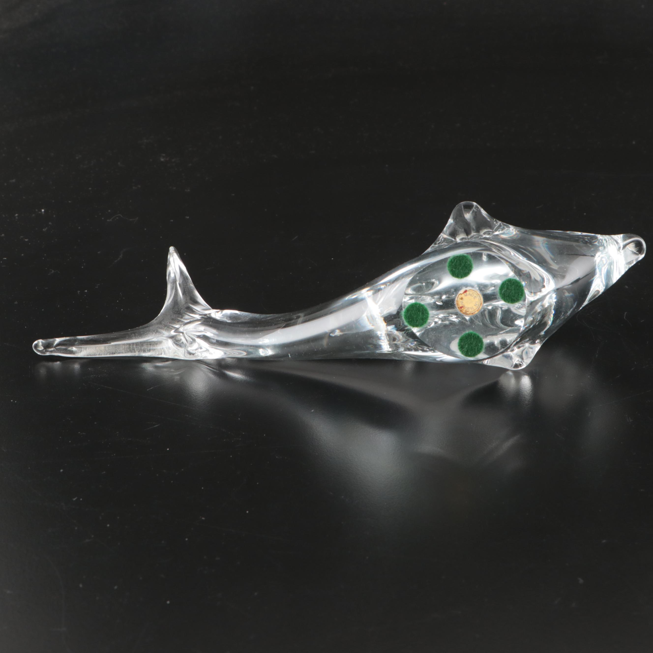 Swedish Glass Fish Paperweight
