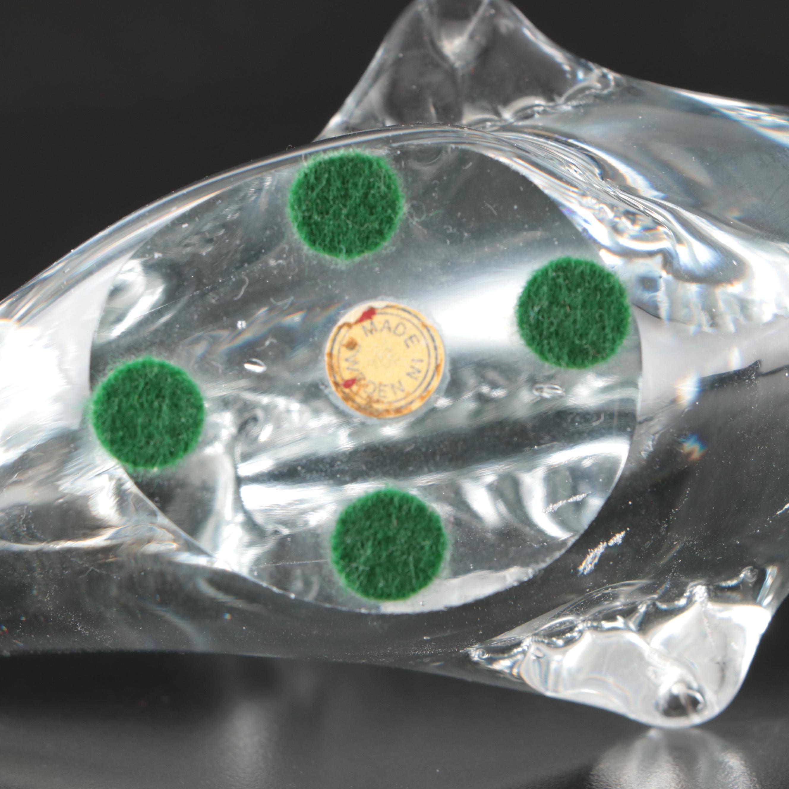 Swedish Glass Fish Paperweight