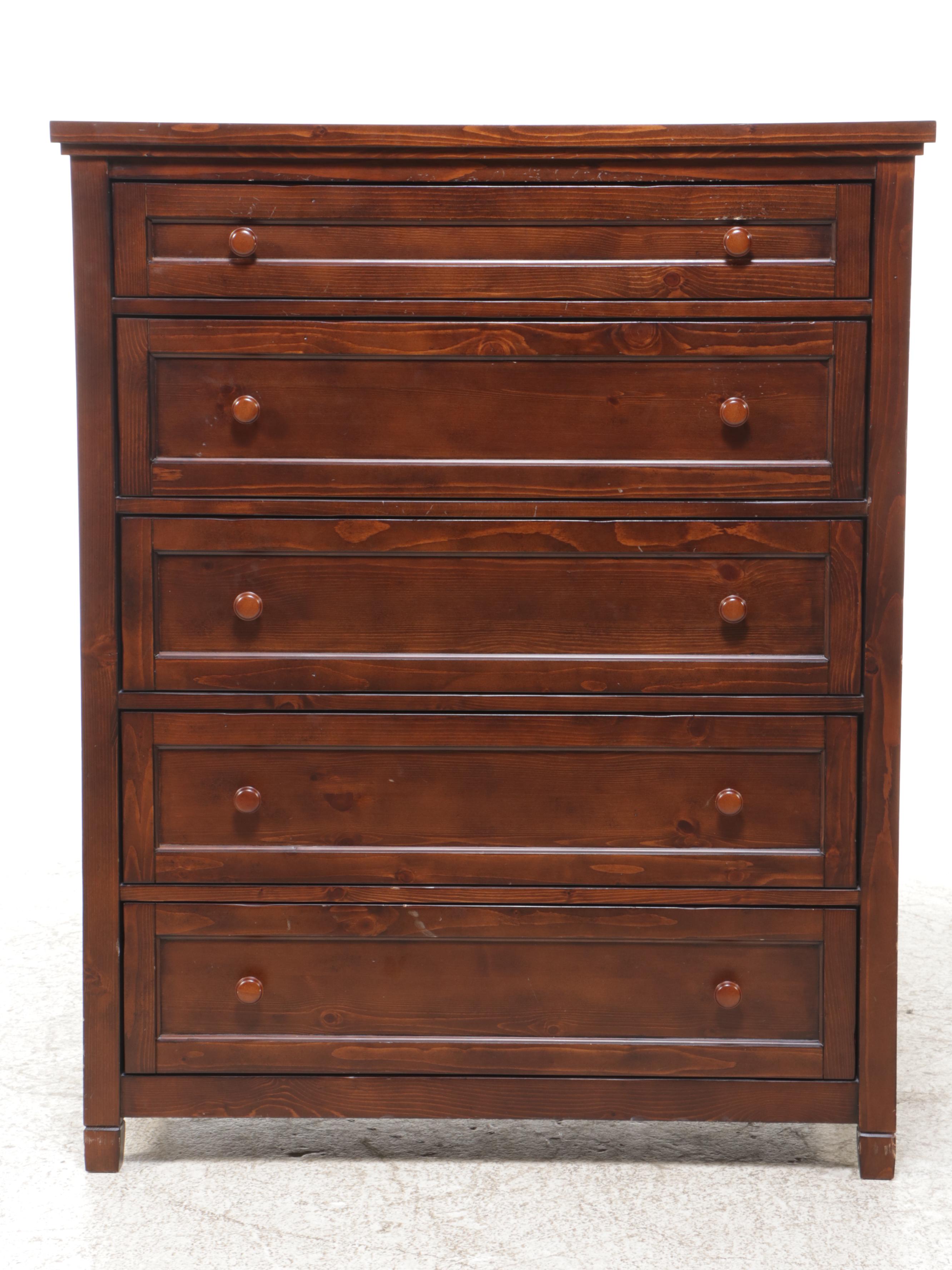 Pottery Barn Teen "Beadboard" Pine Tall Chest