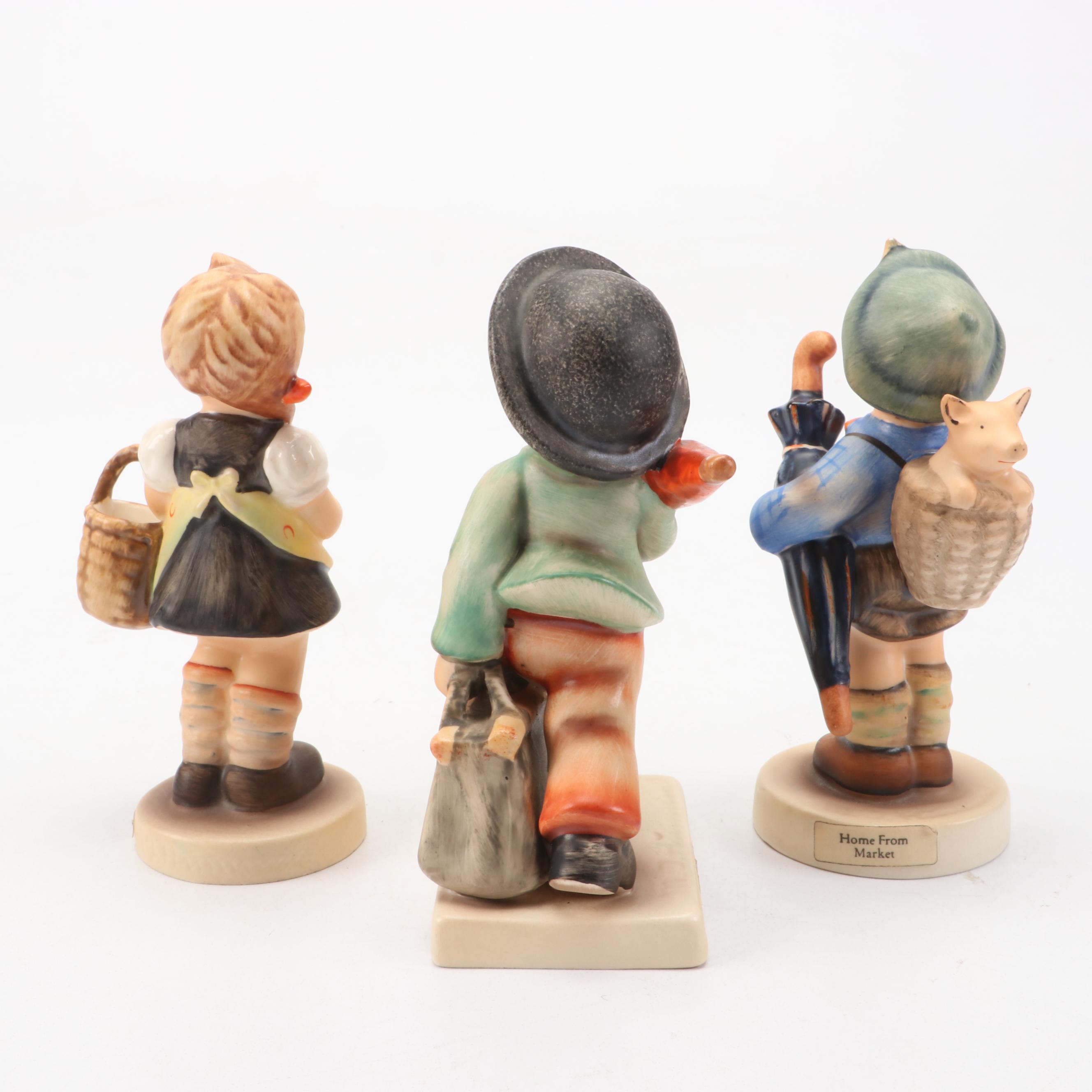 Goebel "Sister," "Home From Market" & Other Porcelain Figurines with More Décor
