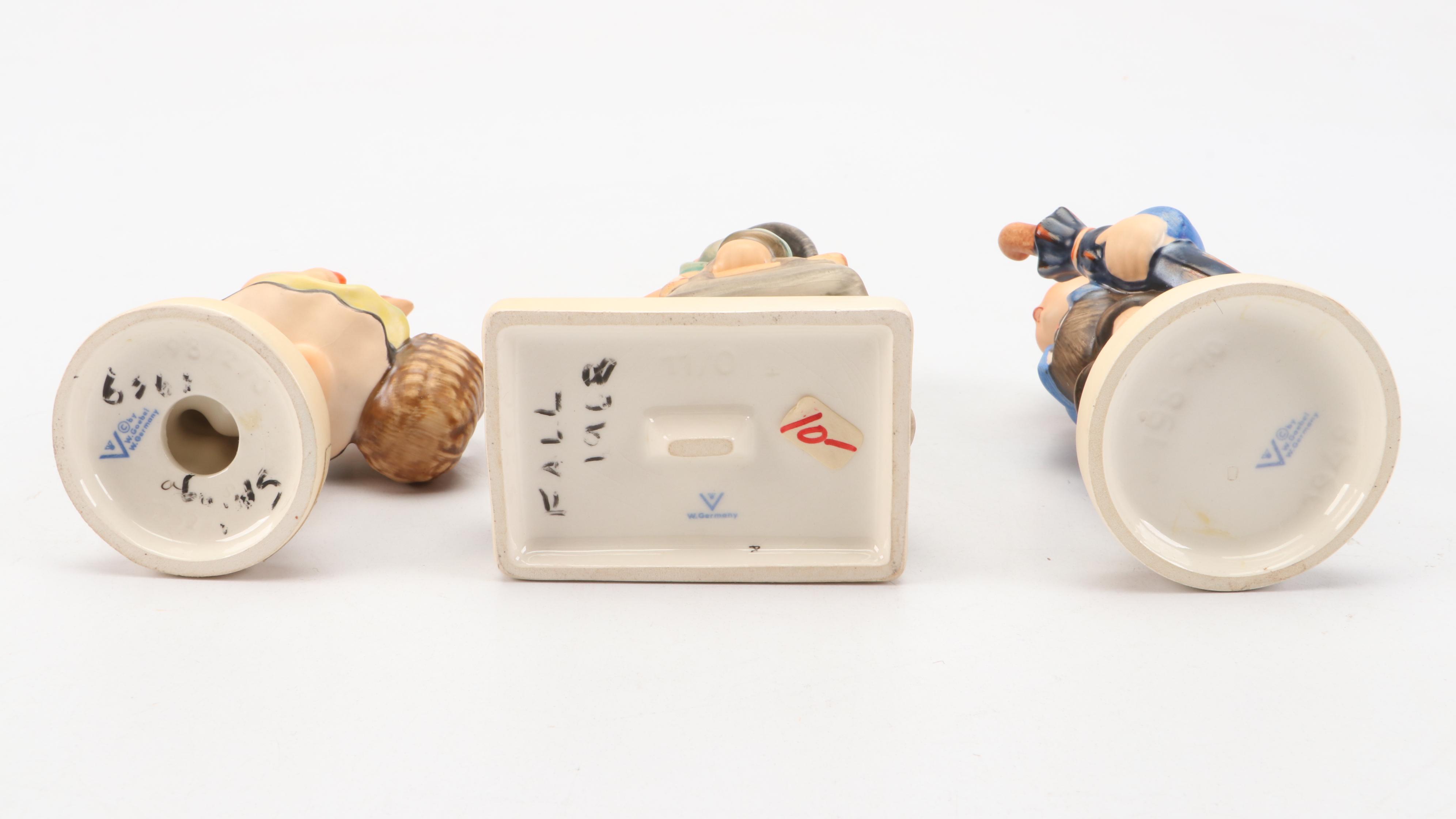 Goebel "Sister," "Home From Market" & Other Porcelain Figurines with More Décor