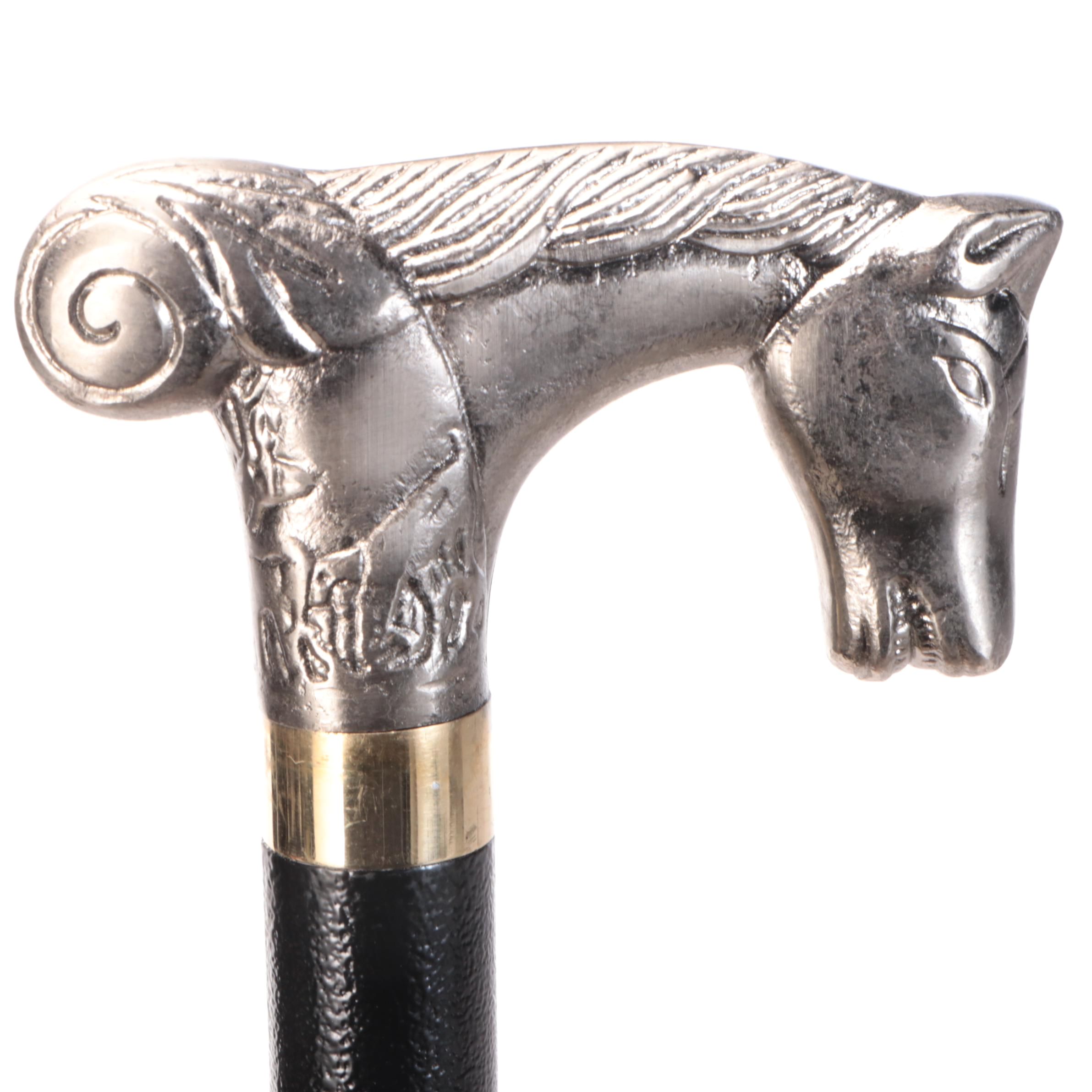 Horse Head Handle Sword Cane