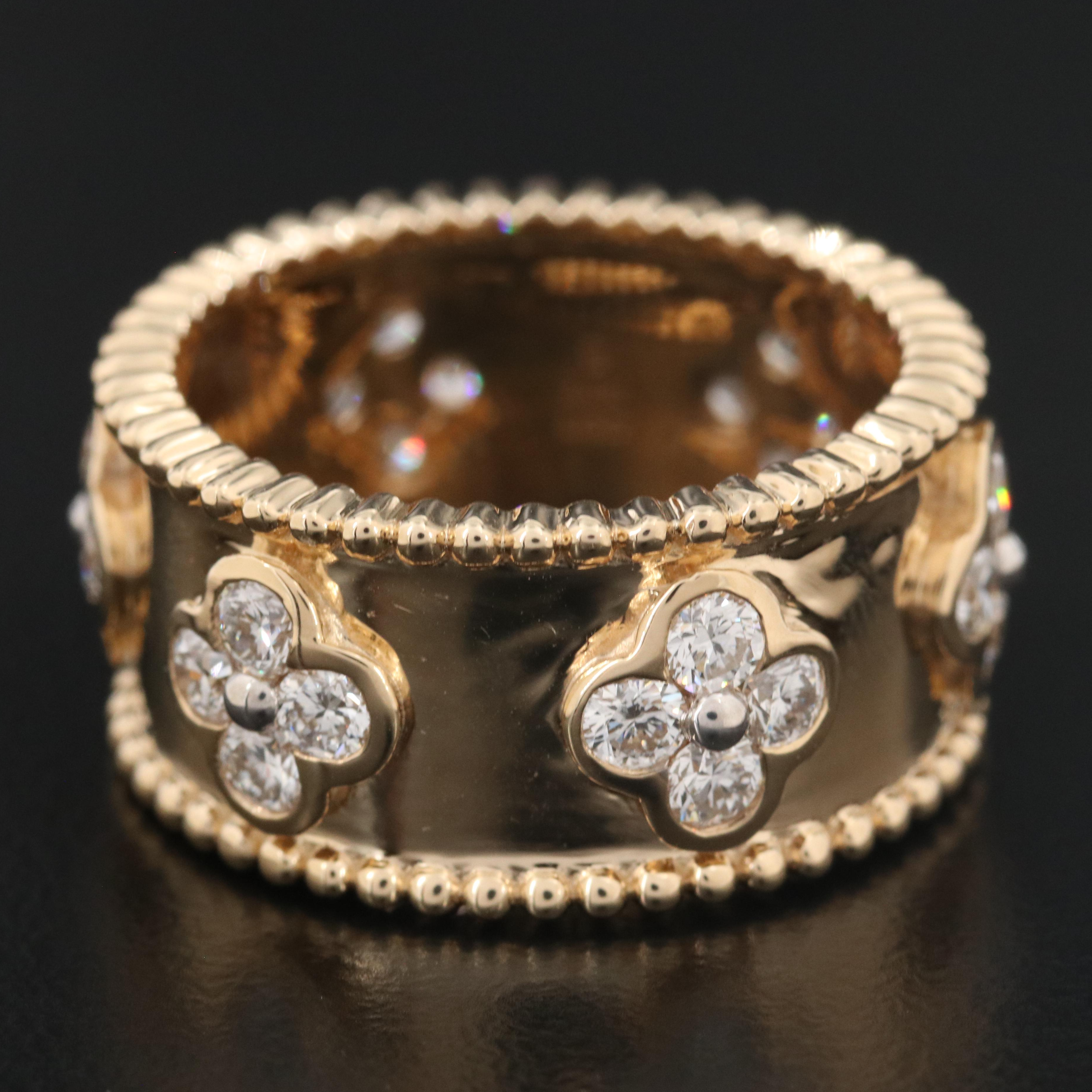 14K 1.56 CTW Lab Grown Diamond Quatrefoil Ring