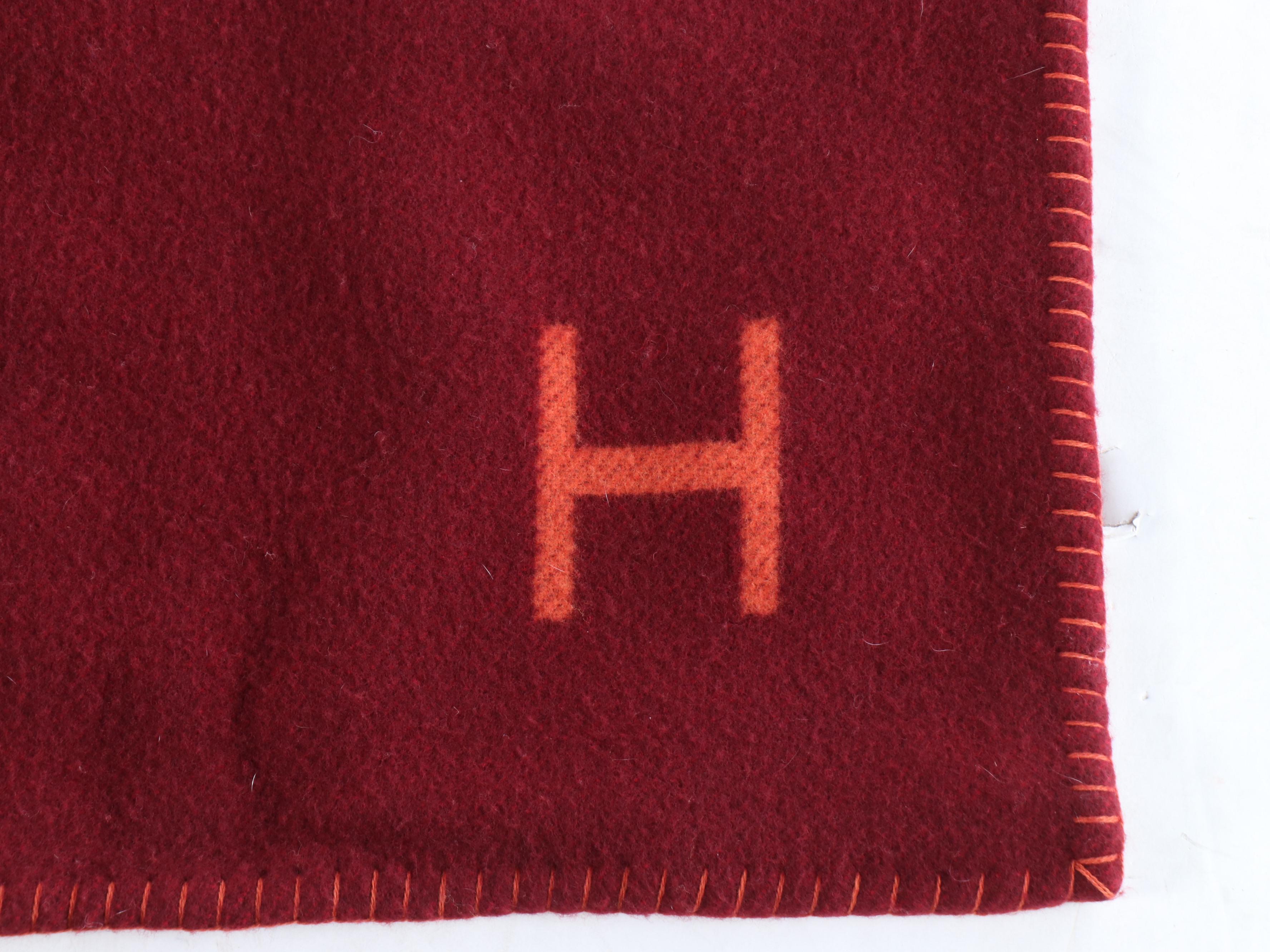 Hermès Merino Wool and Cashmere Throw Blanket
