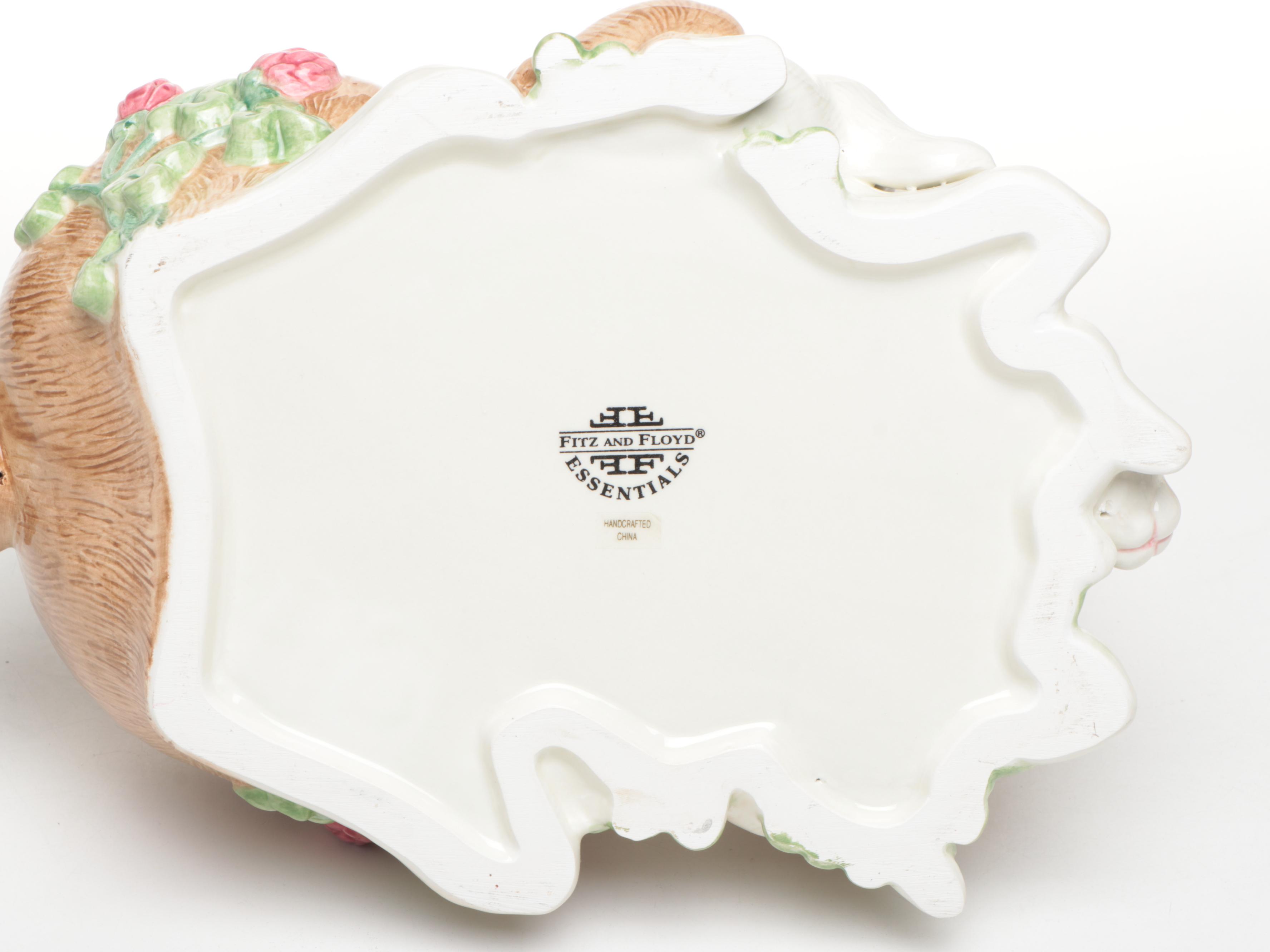 Fitz & Floyd "Botanical Bunny" Cookie Jar with Rye Pottery and Other Rabbits