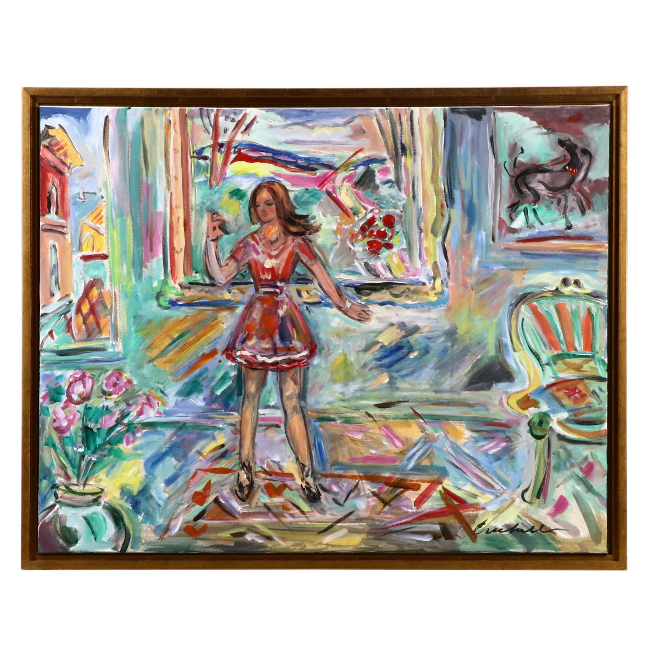 Beverly Erschell Postimpressionist Inspired Acrylic Painting