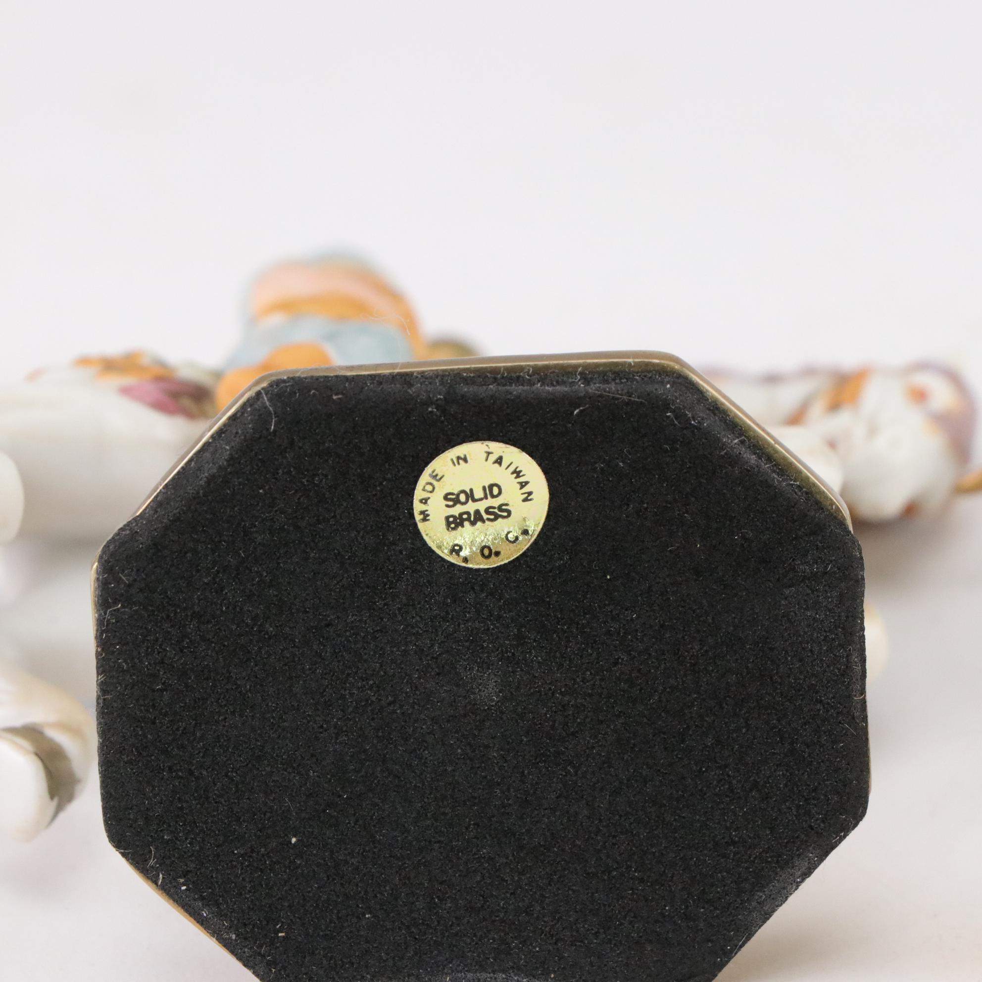 Chokin 24K Gold Accented Plate & Carousel Horse Figurines