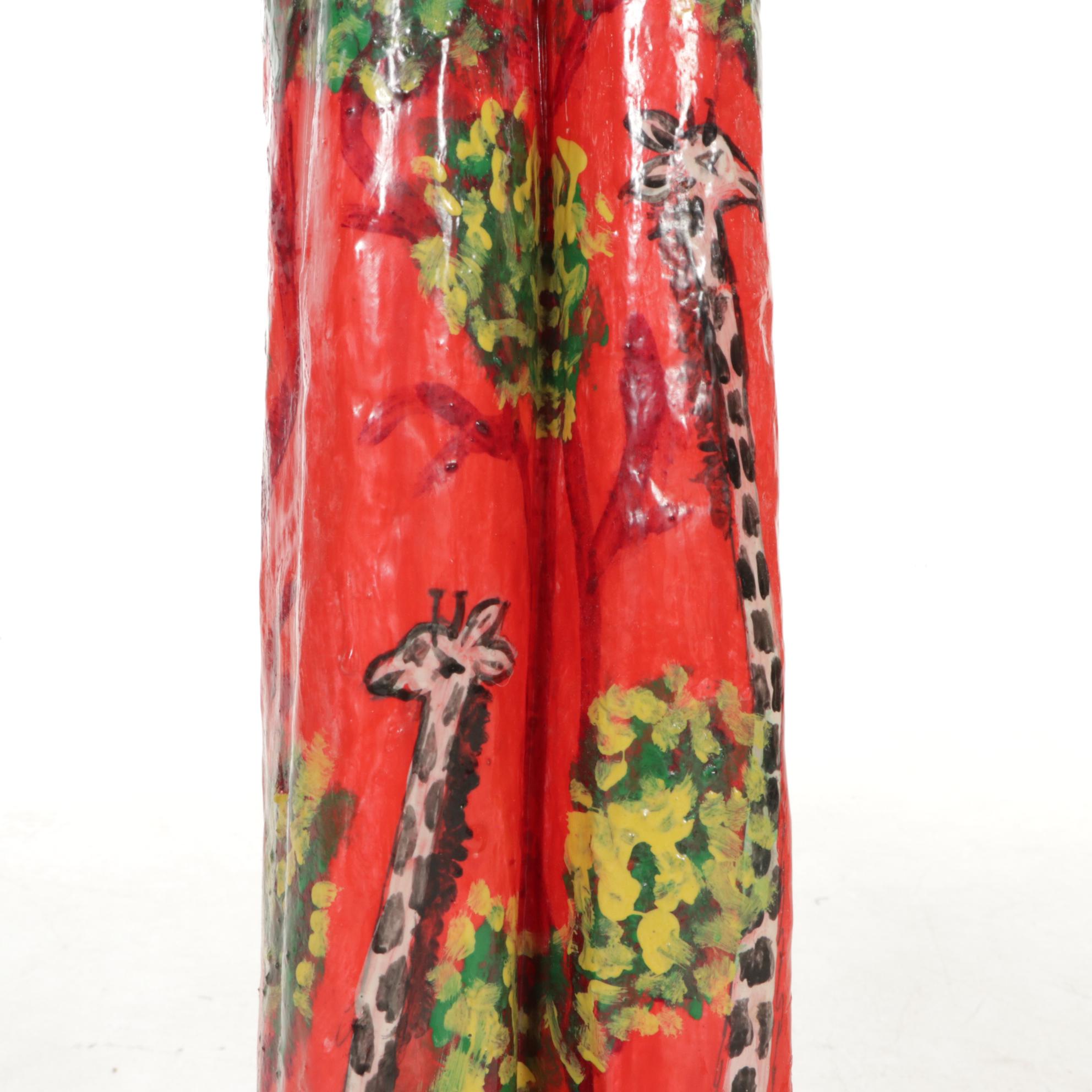 Jo Shenkel Papier-Mâché Juggling Clown and Giraffe Pants Clown from Mexico