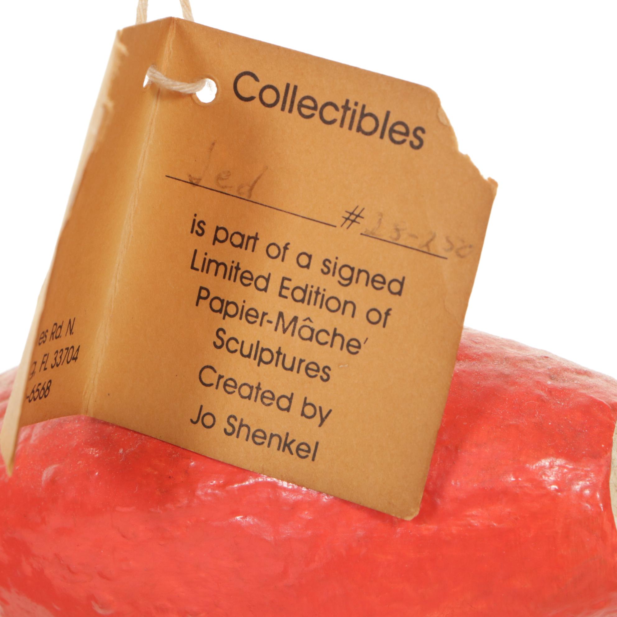 Jo Shenkel Papier-Mâché Juggling Clown and Giraffe Pants Clown from Mexico