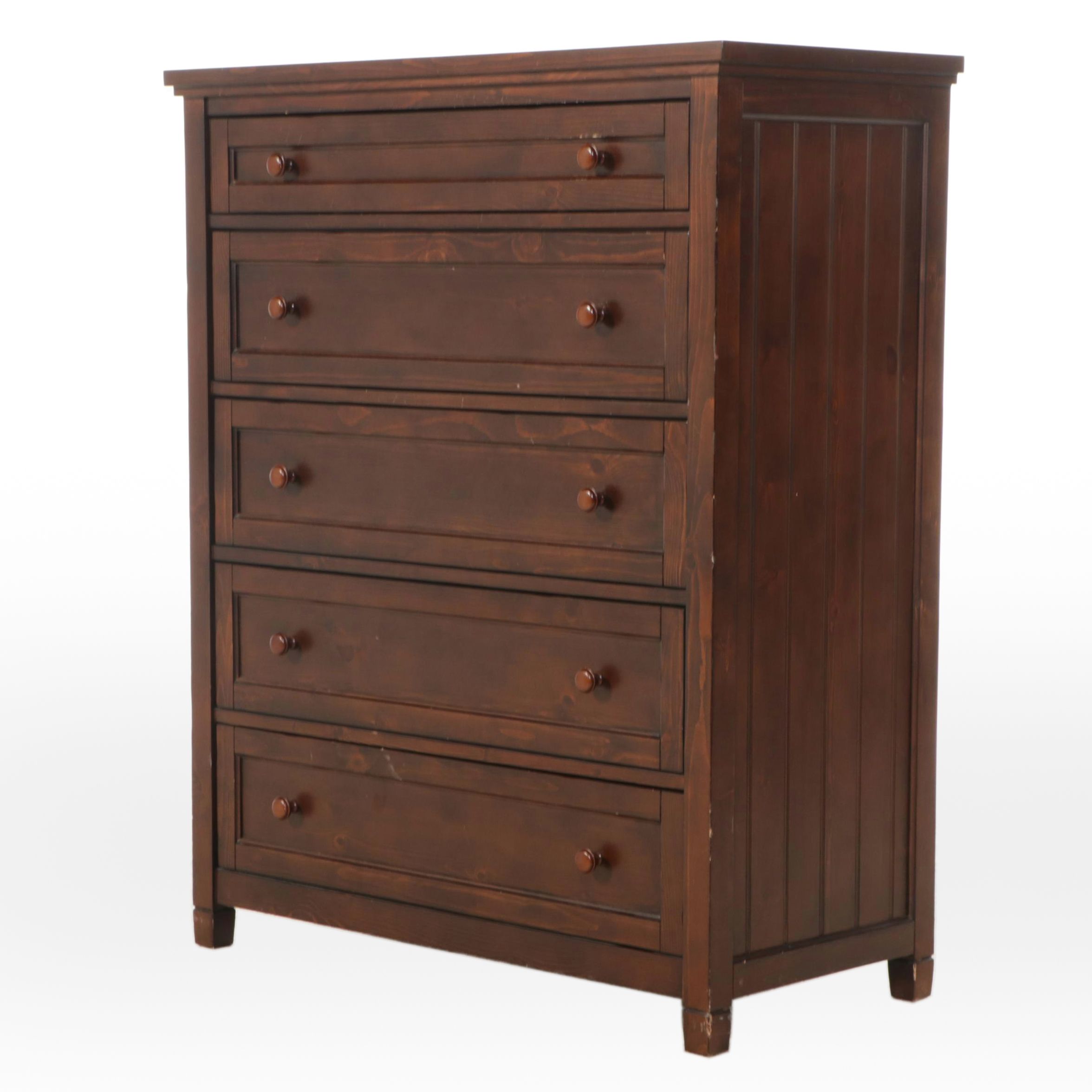 Pottery Barn Teen "Beadboard" Pine Tall Chest