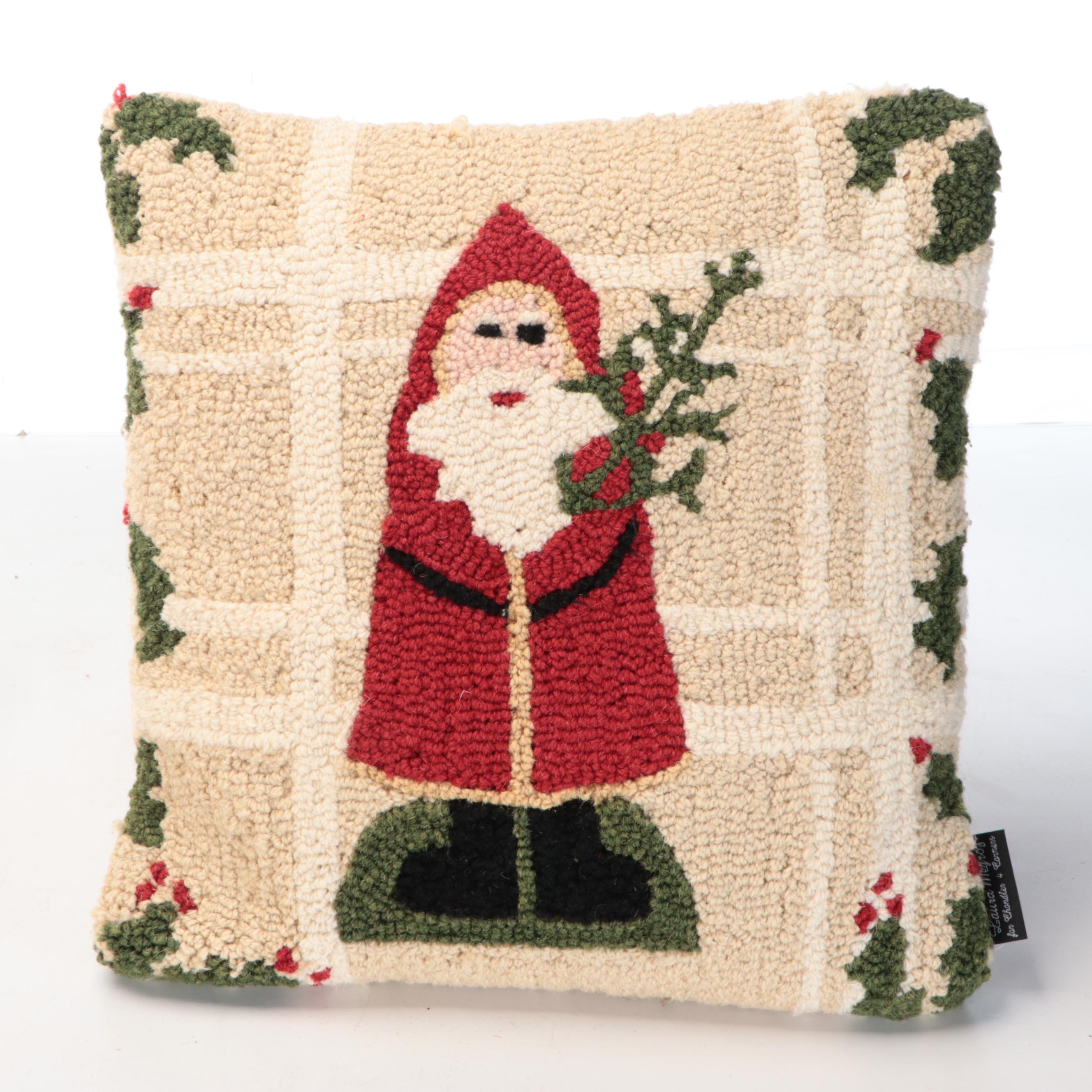 Laura Megroz for Chandler 4 Corners Santa, Bear and Dog Accent Pillows