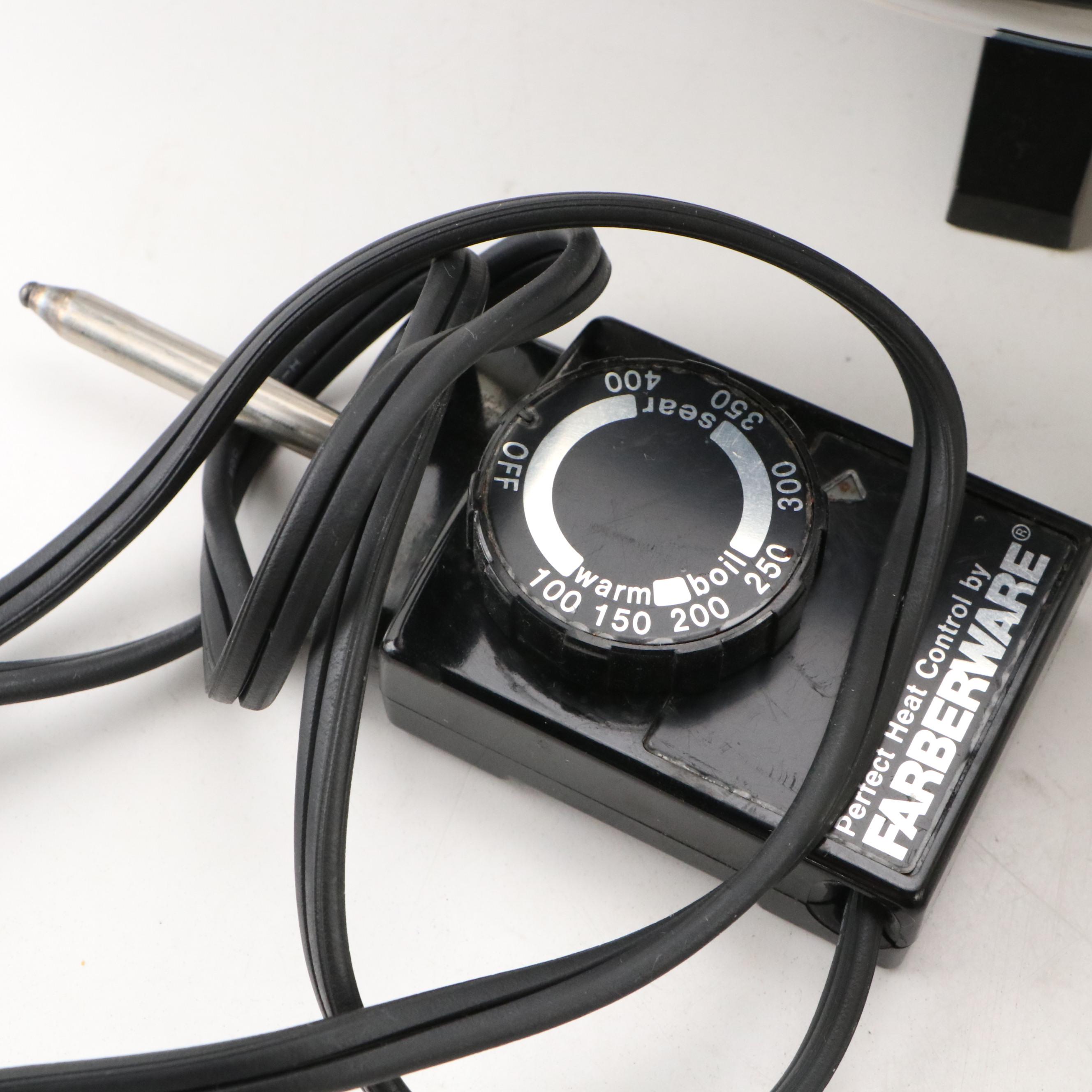 Farberware Aluminum-Clad Stainless Steel Electric Skillet with Pots and Pans