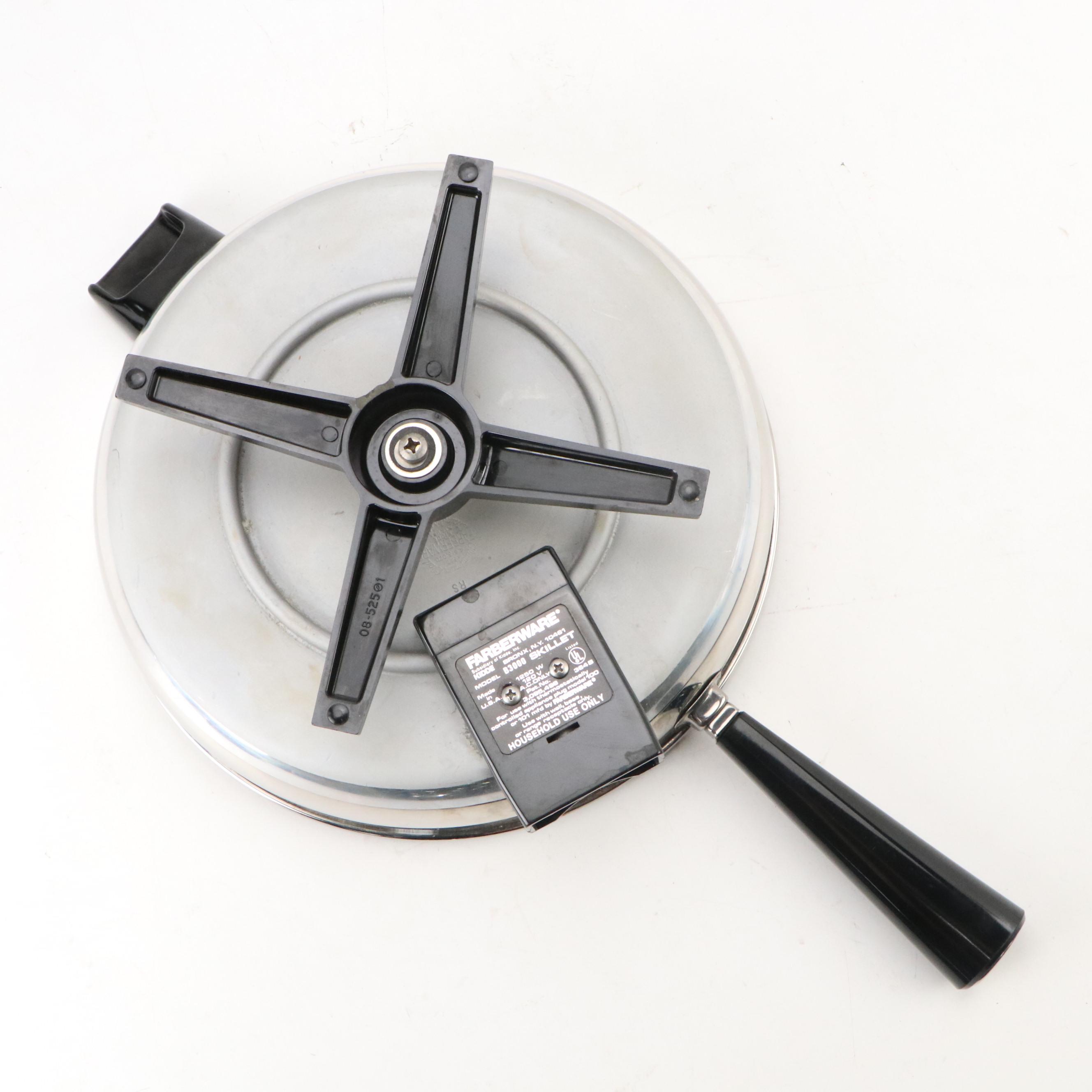 Farberware Aluminum-Clad Stainless Steel Electric Skillet with Pots and Pans