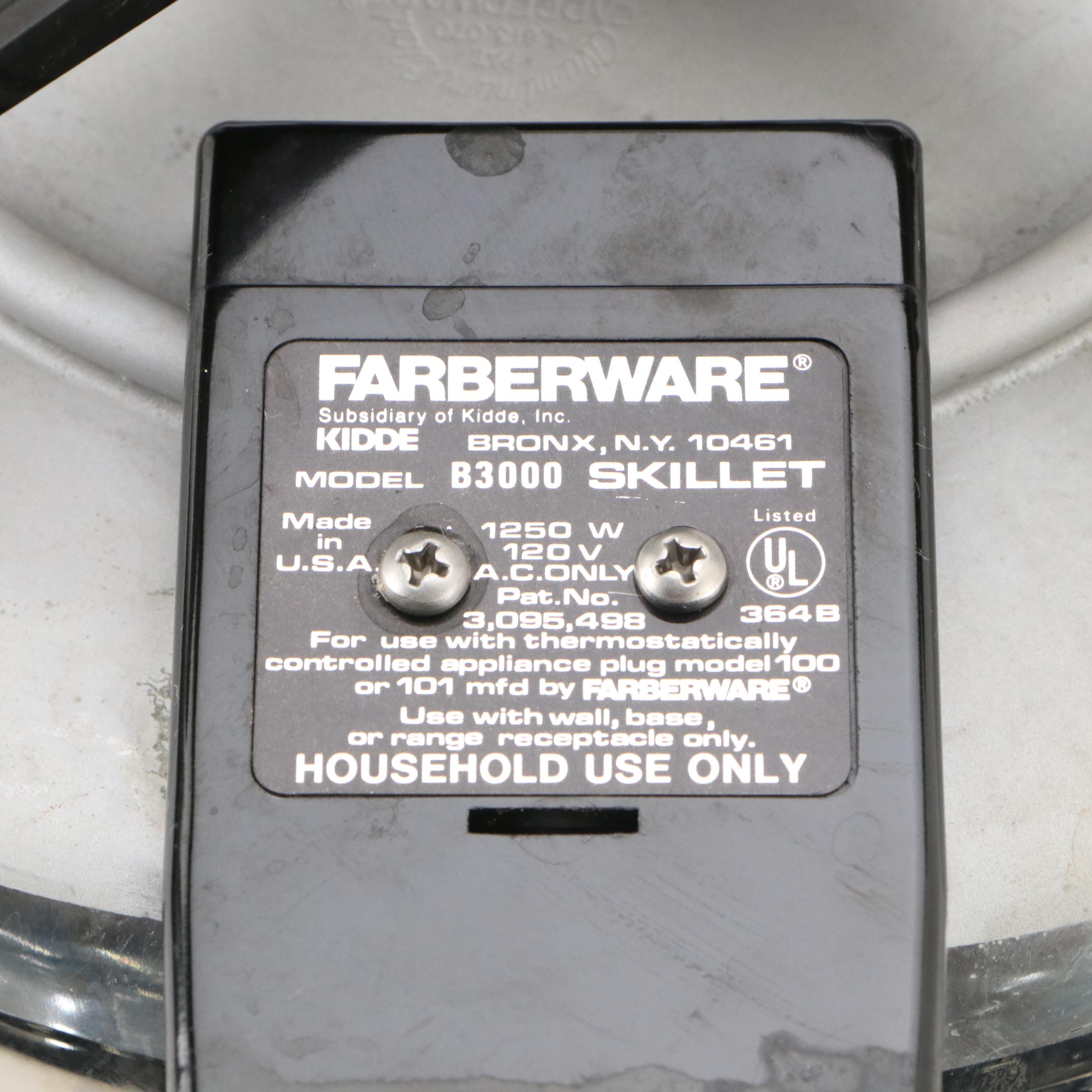 Farberware Aluminum-Clad Stainless Steel Electric Skillet with Pots and Pans