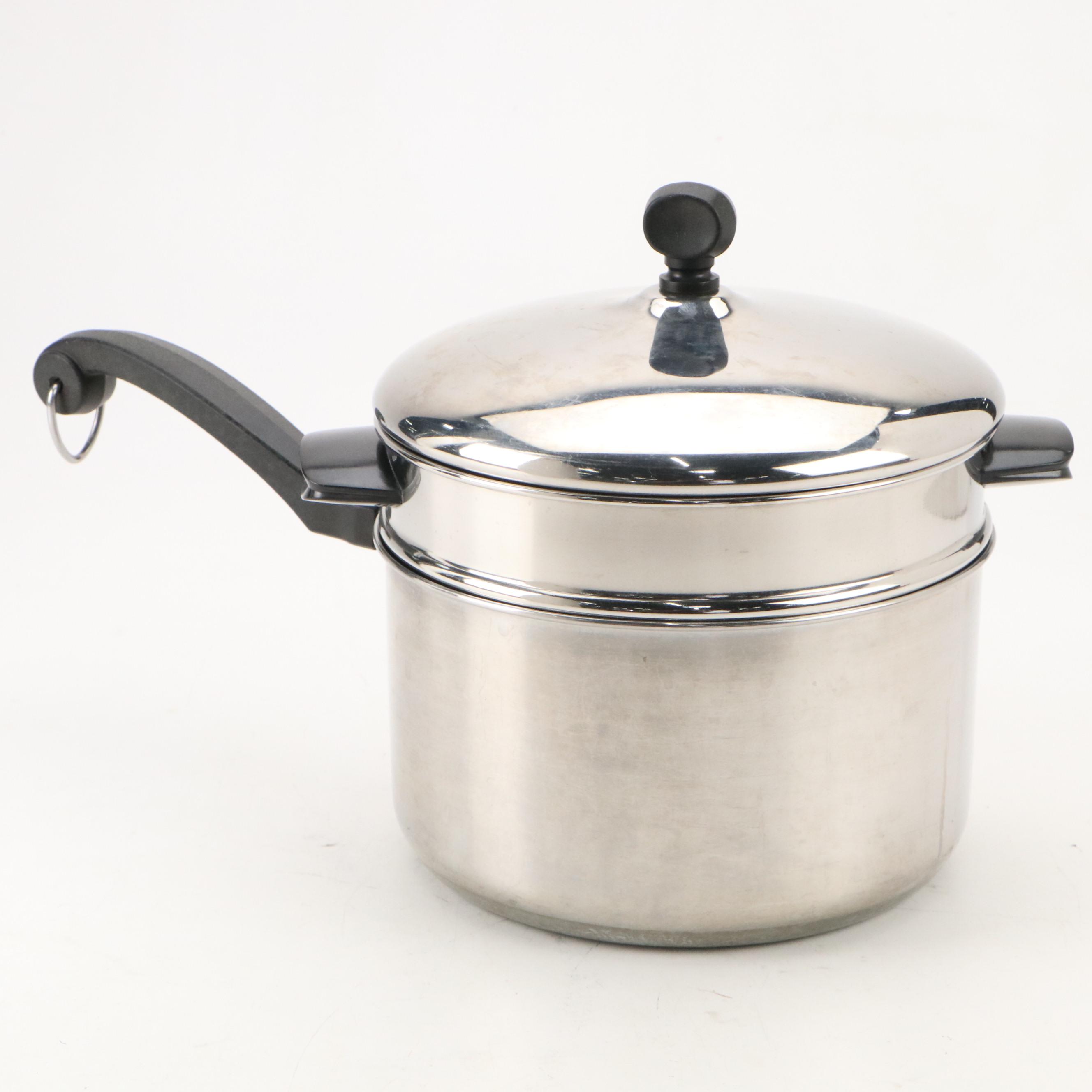 Farberware Aluminum-Clad Stainless Steel Electric Skillet with Pots and Pans