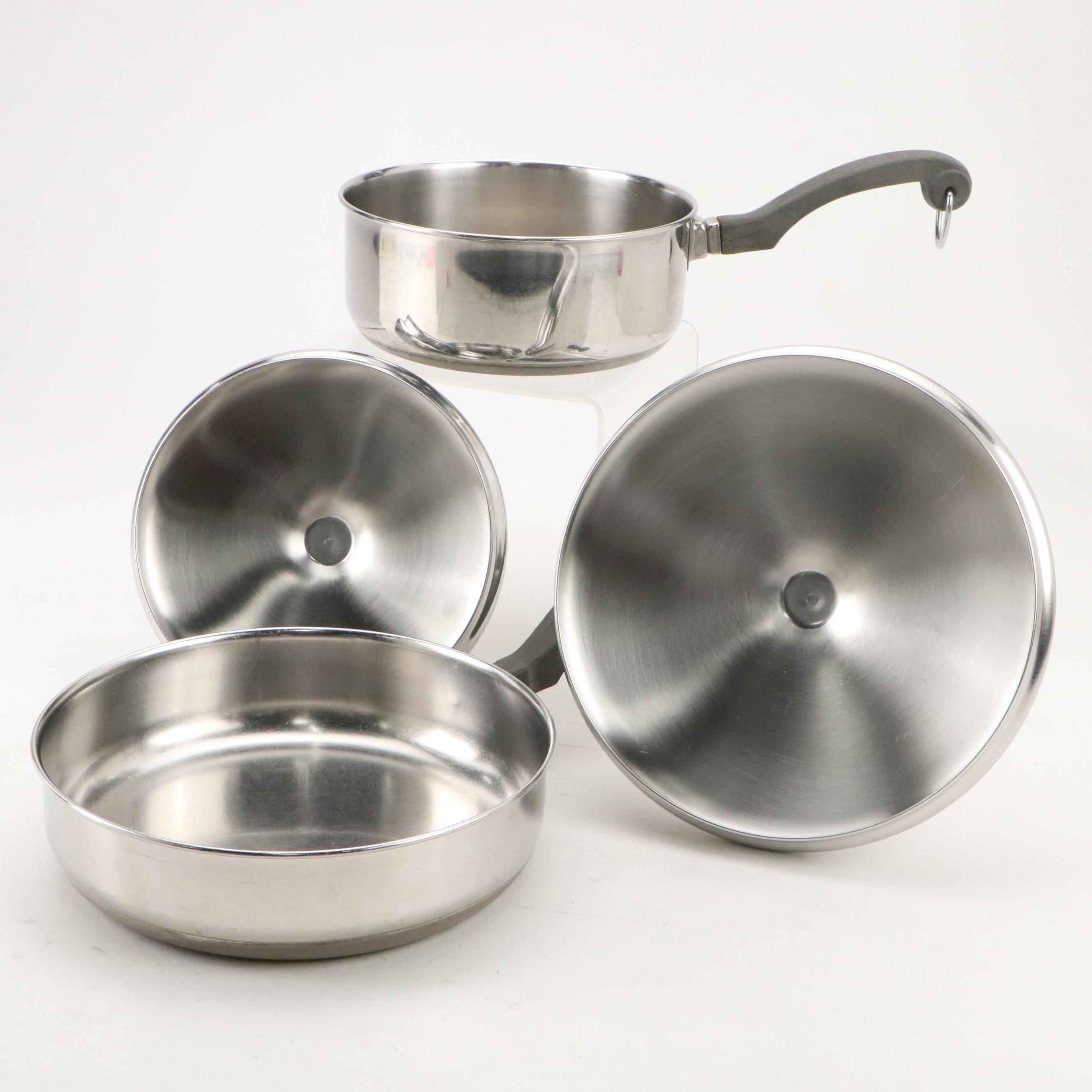 Farberware Aluminum-Clad Stainless Steel Electric Skillet with Pots and Pans